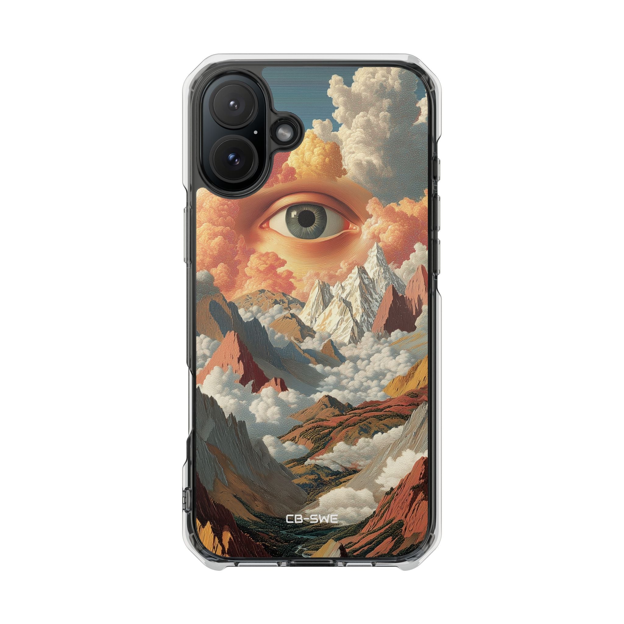 Eye Reflects Mountains iPhone Case - Impact