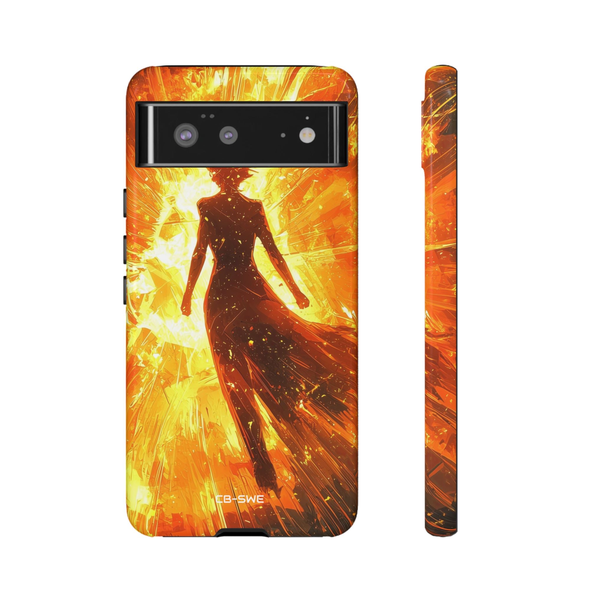 Fiery Energy Erupts - Google Pixel Case