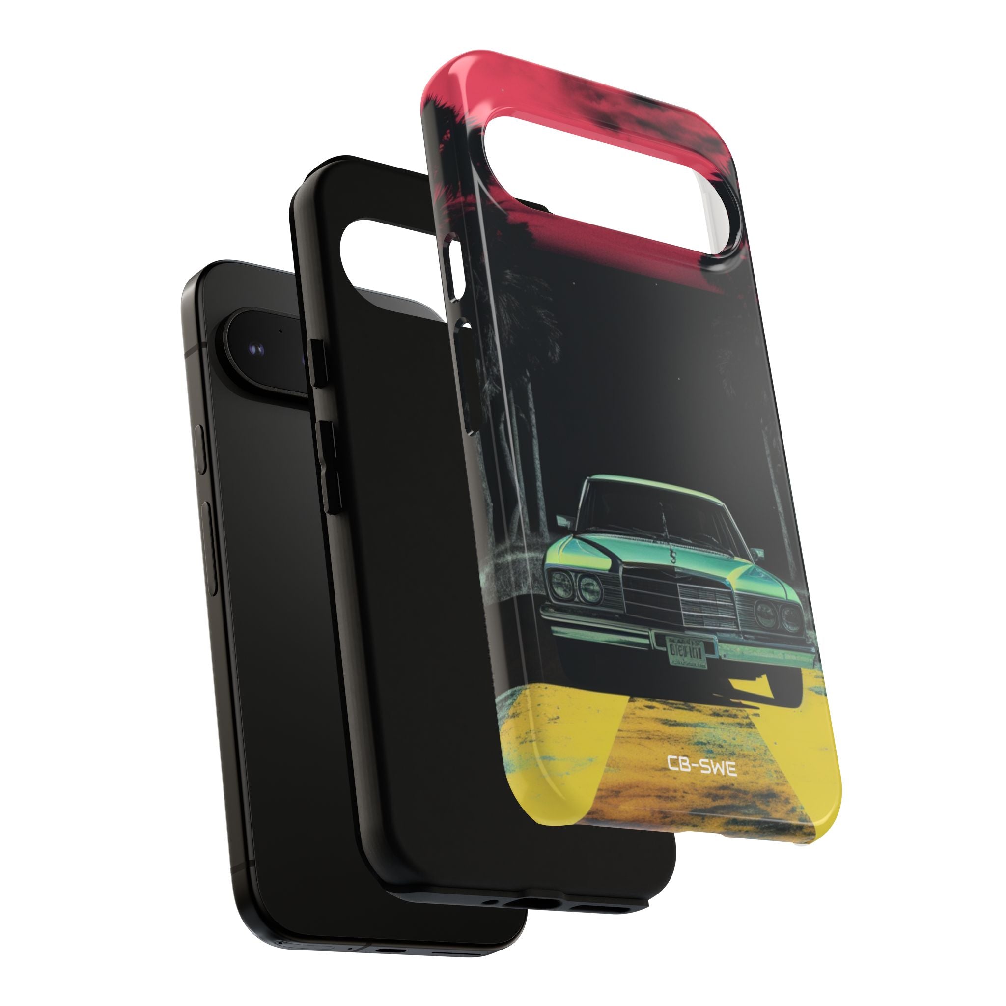 Retro Futuristic Nightscape - Google Pixel Case