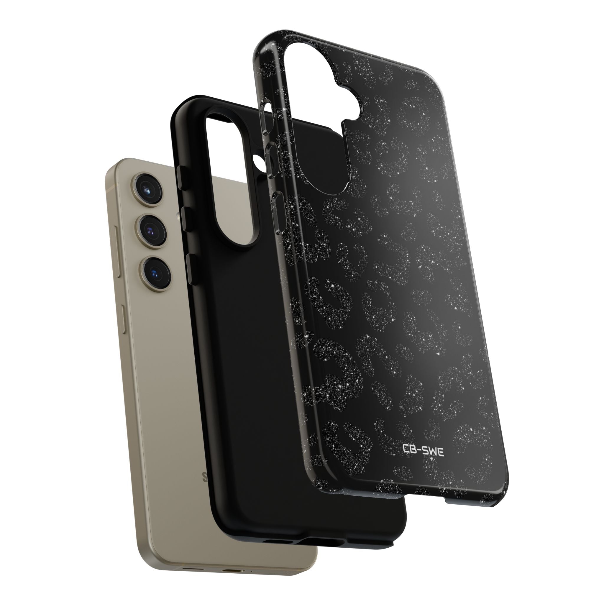 Glittery Leopard Elegance - Samsung Case