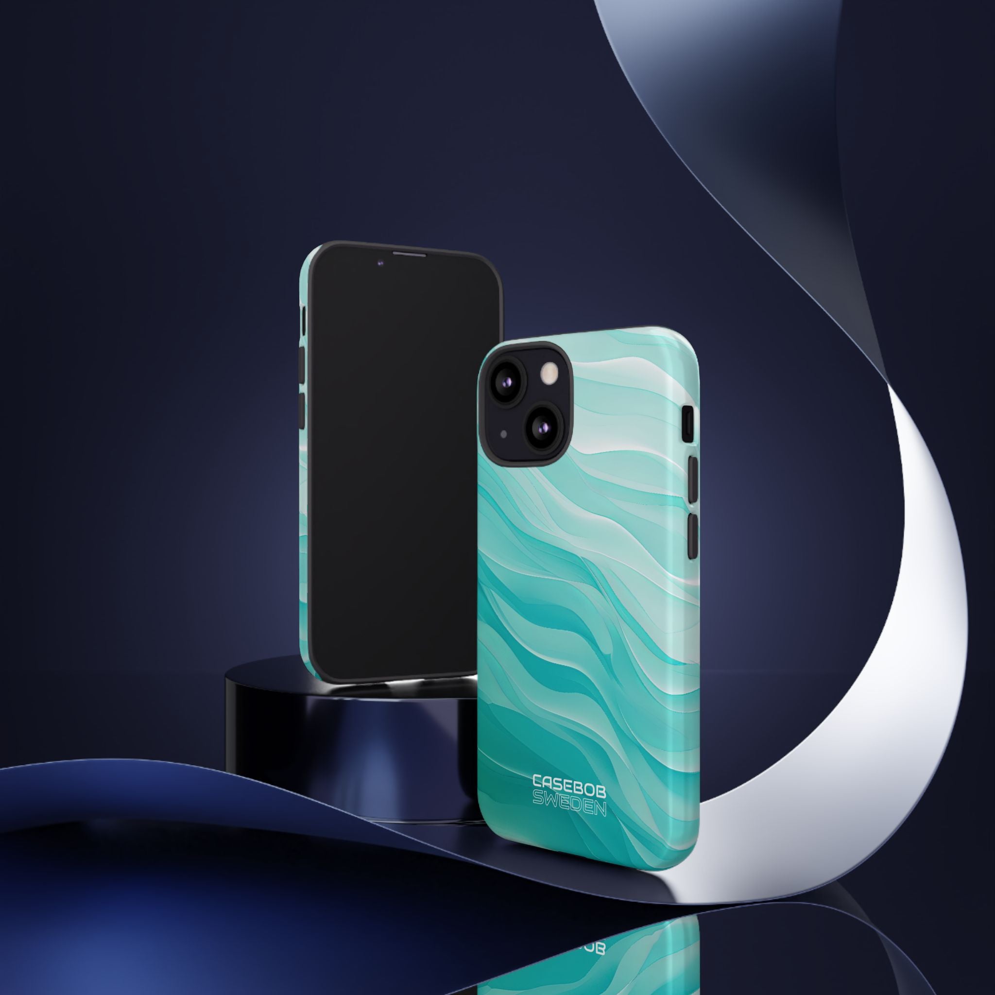 Soothing Aqua Waves iPhone 13 - Tough