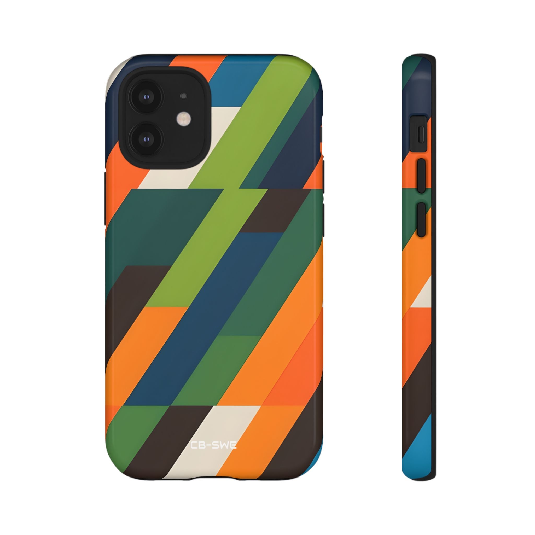 Geometric Color Intersection - iPhone Case