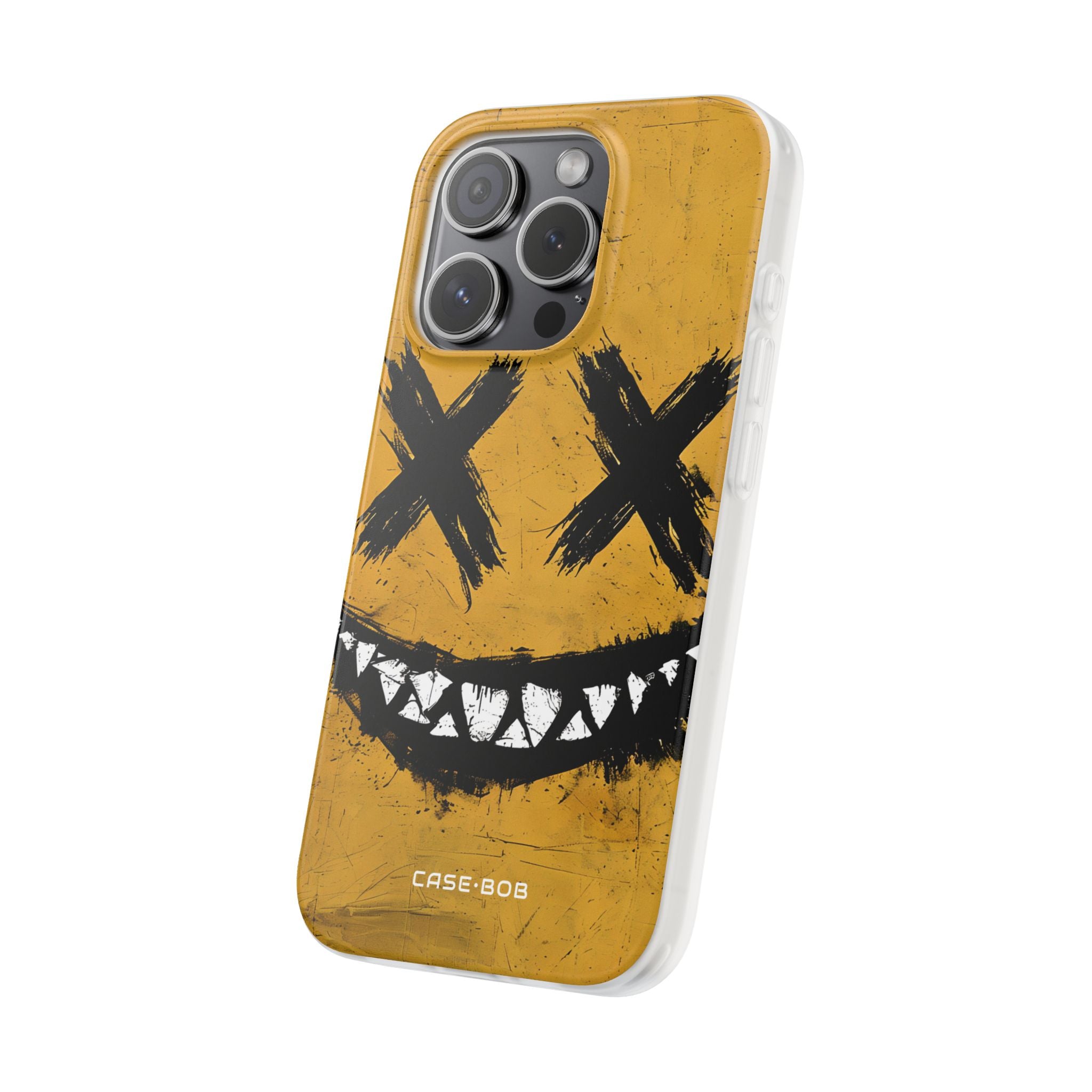 Jagged Smile Yellow iPhone 15 Pro Case - Soft