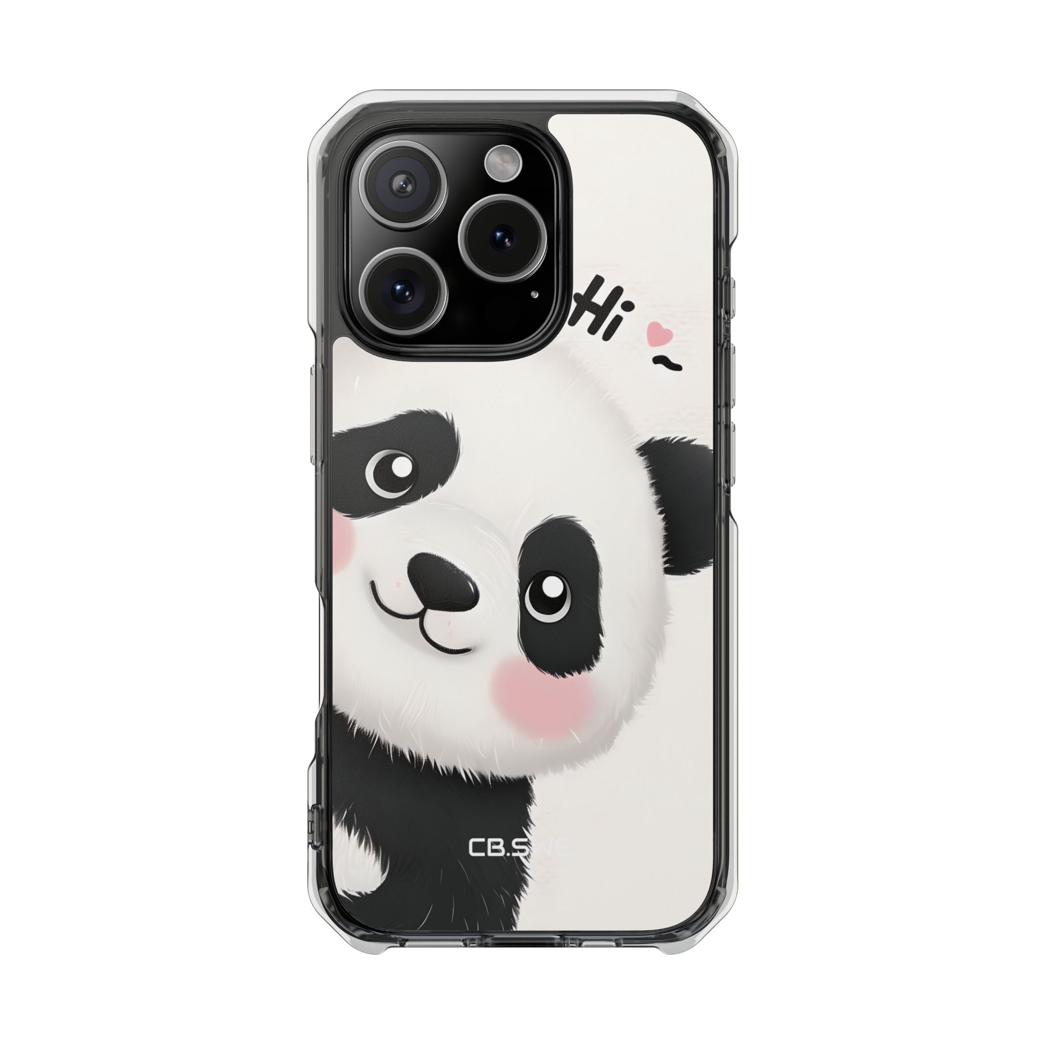 Entzückendes Panda-verspieltes Hi-Text-Telefon iPhone 16 - Impact Clear+