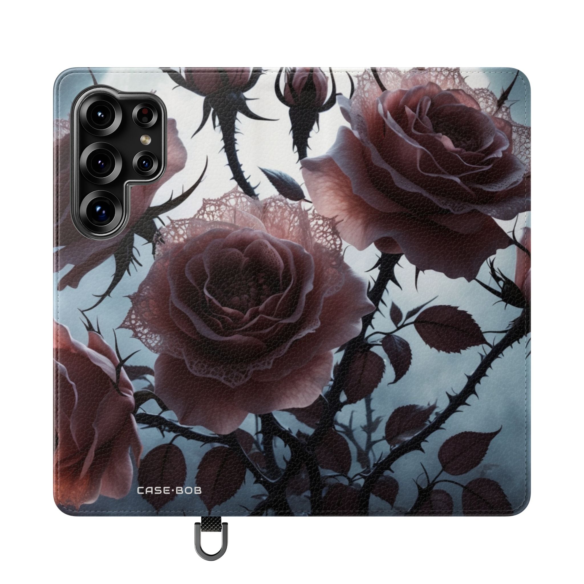 Lace Rose Moonlight - Samsung S25 Ultra Case - Wallet