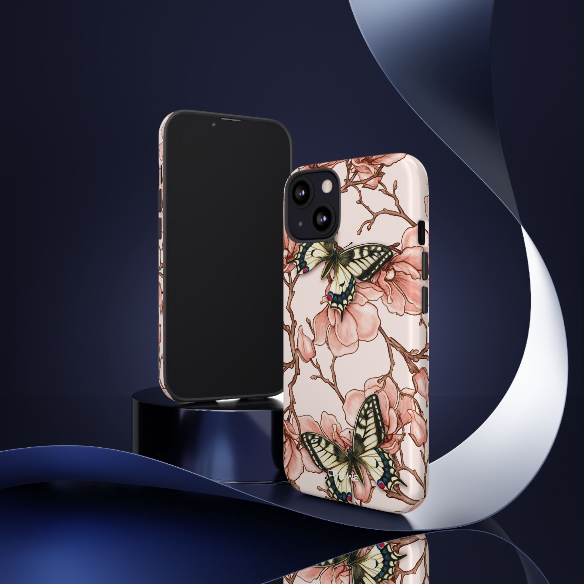 Butterflies and Magnolias Harmony - iPhone Case