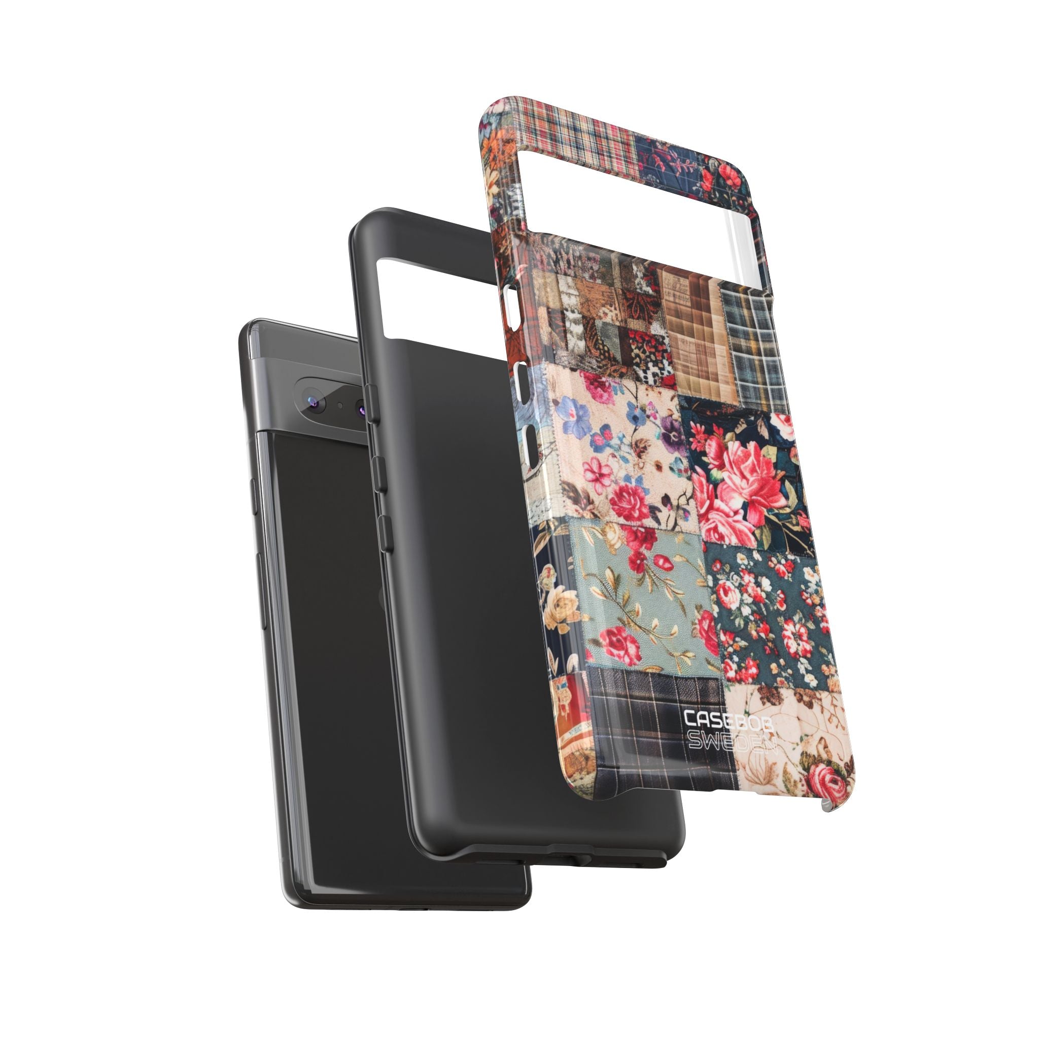 Trapunta patchwork floreale Google Pixel 7 - Tough
