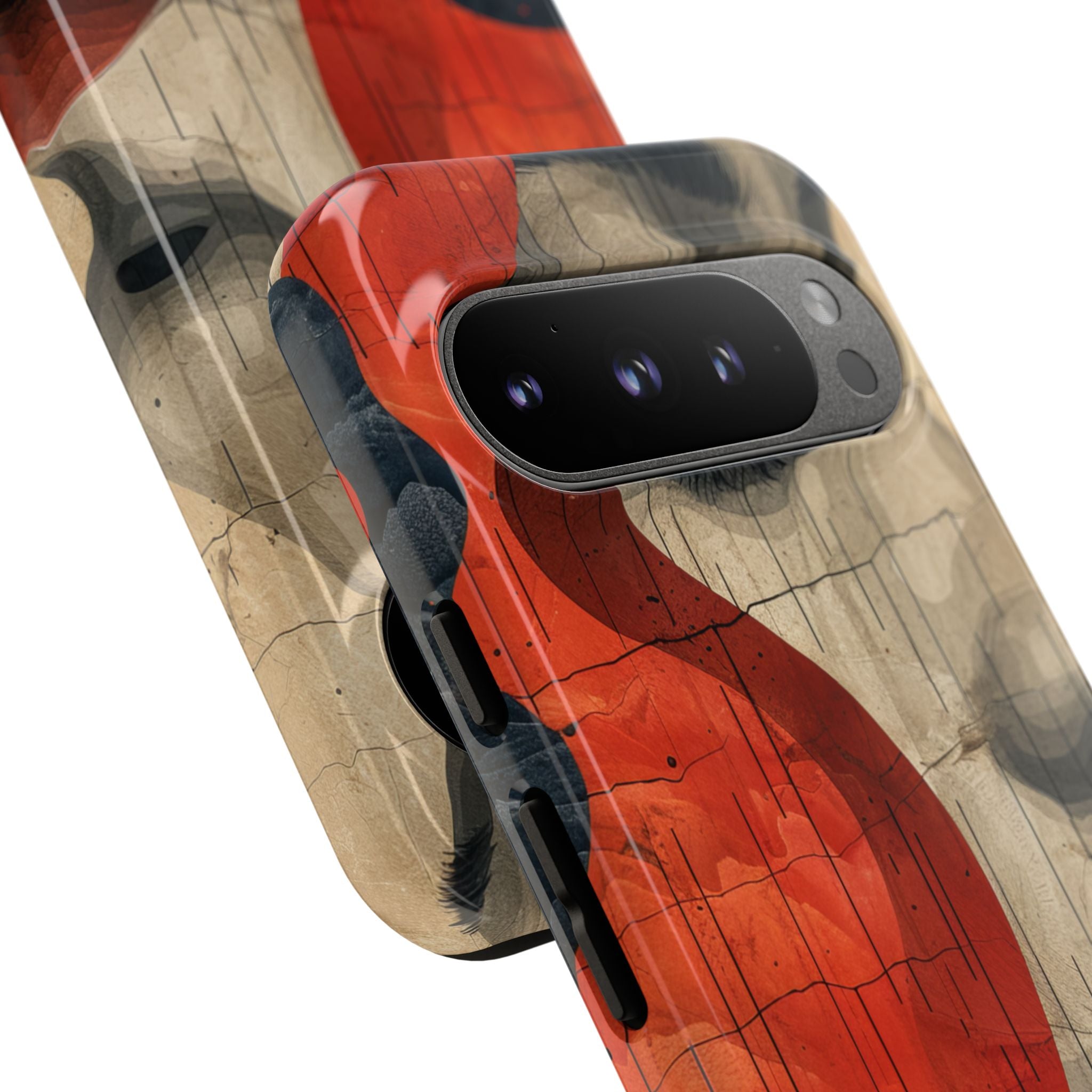 Crimson Flow Profile Google Pixel 9 - Resistente
