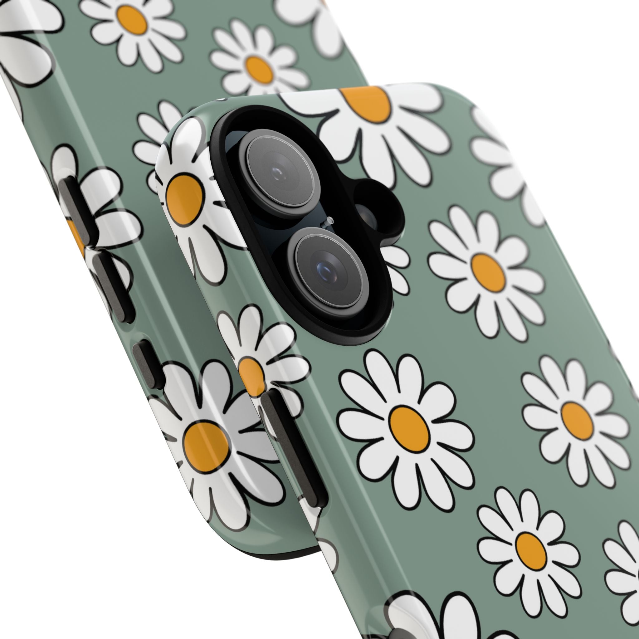Daisies Dance Playfully - iPhone Case