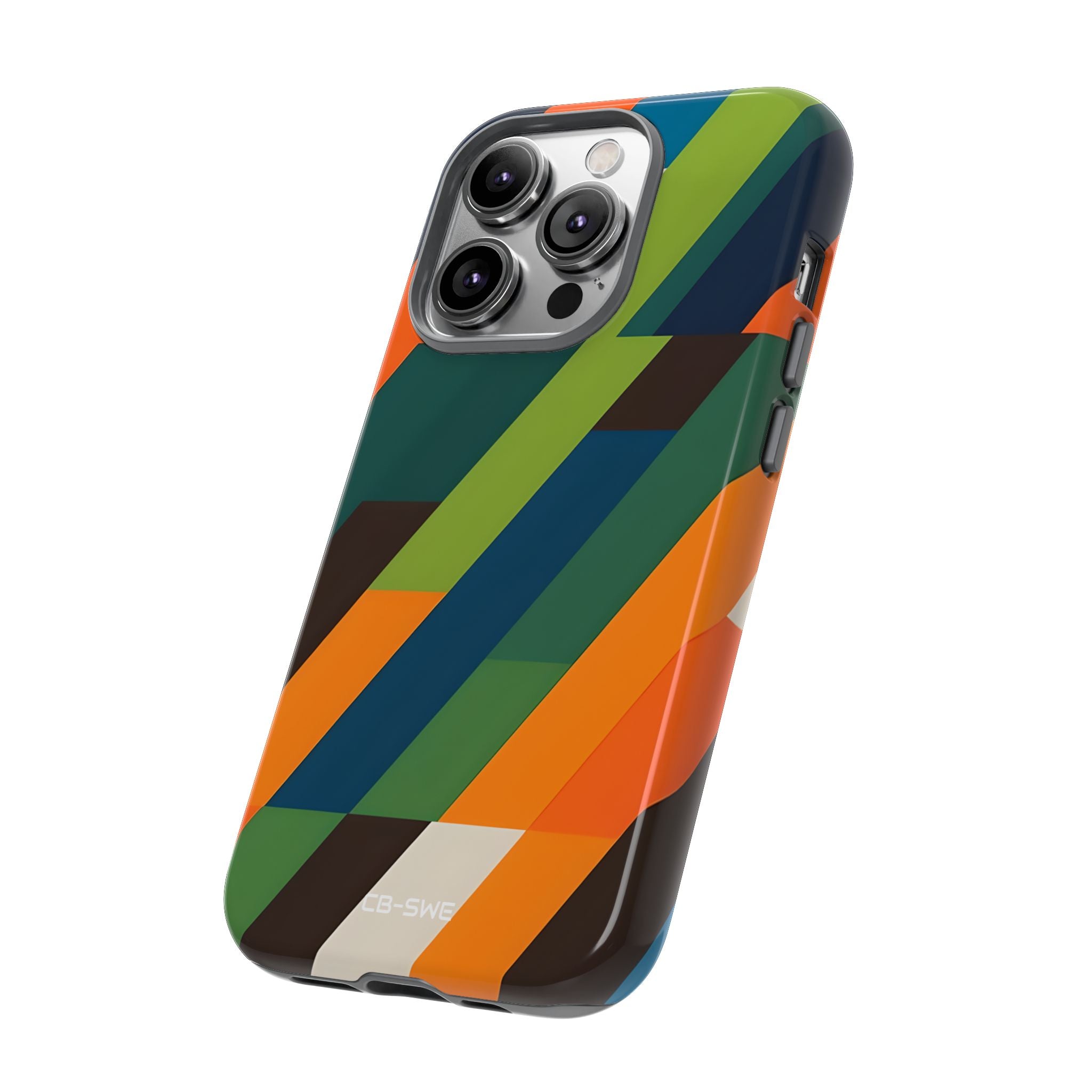 Geometric Color Intersection - iPhone Case