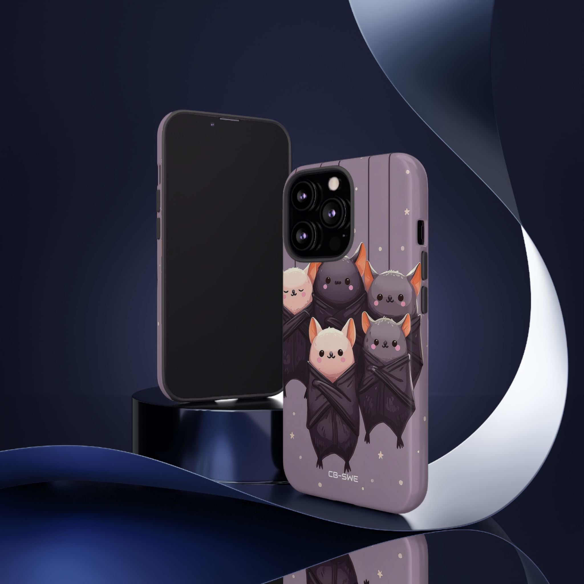 Playful Bats Hang - iPhone Case