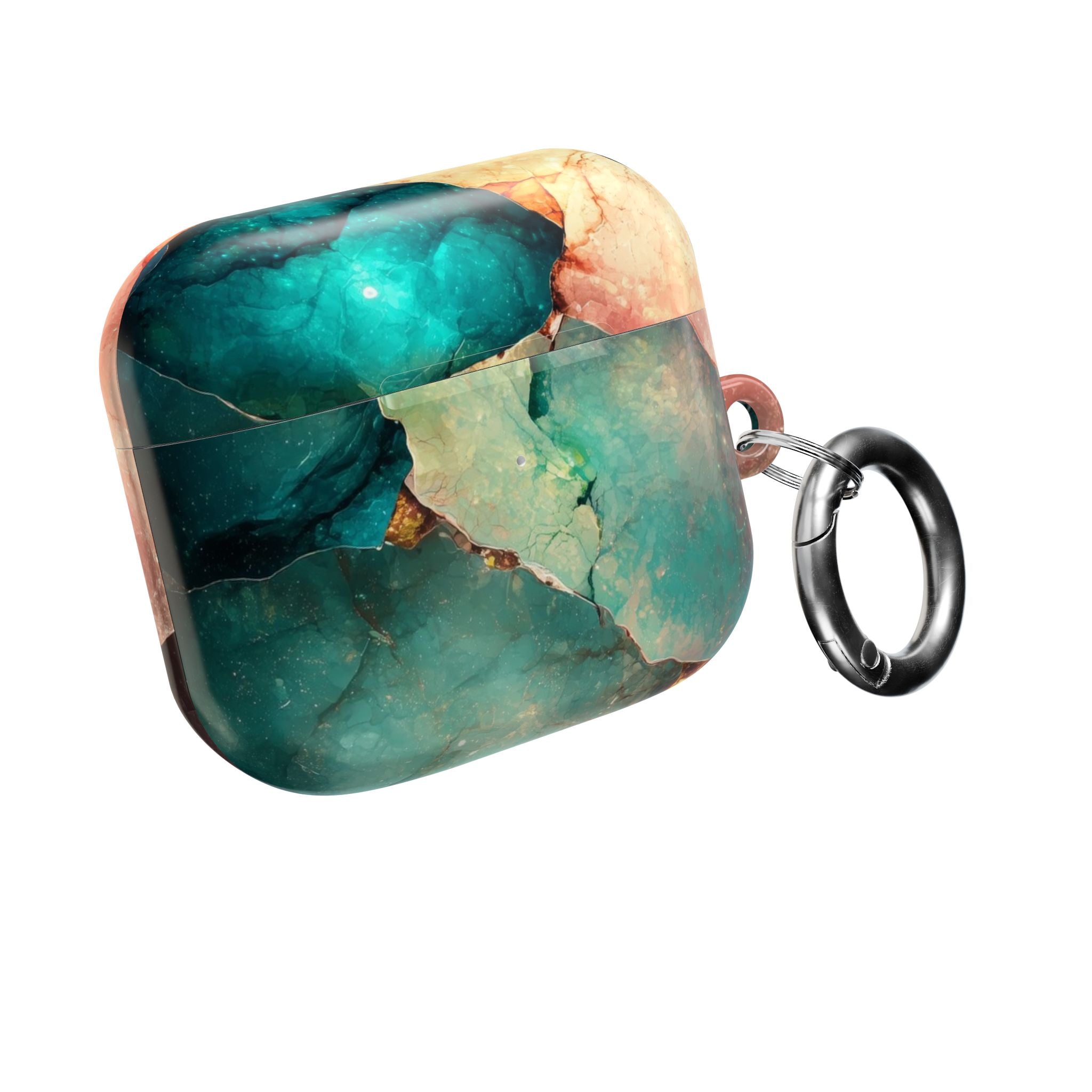 Fractured Gemstone Teal - AirPods Case