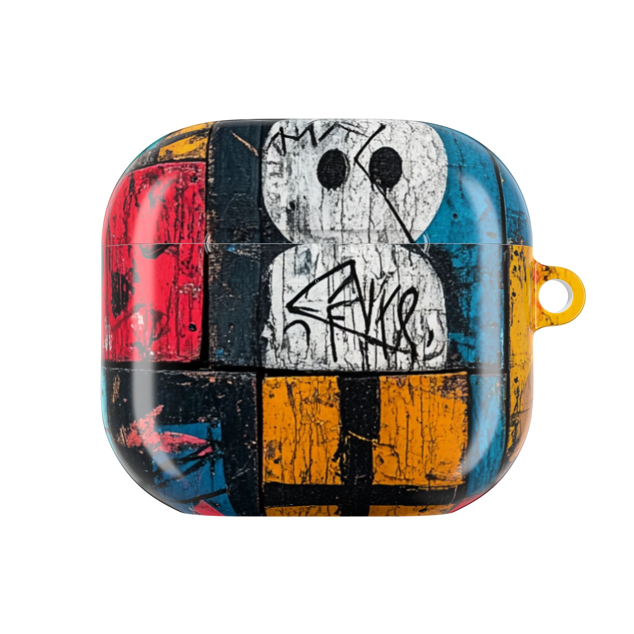 Valkoinen Orb Graffiti - AirPods Case