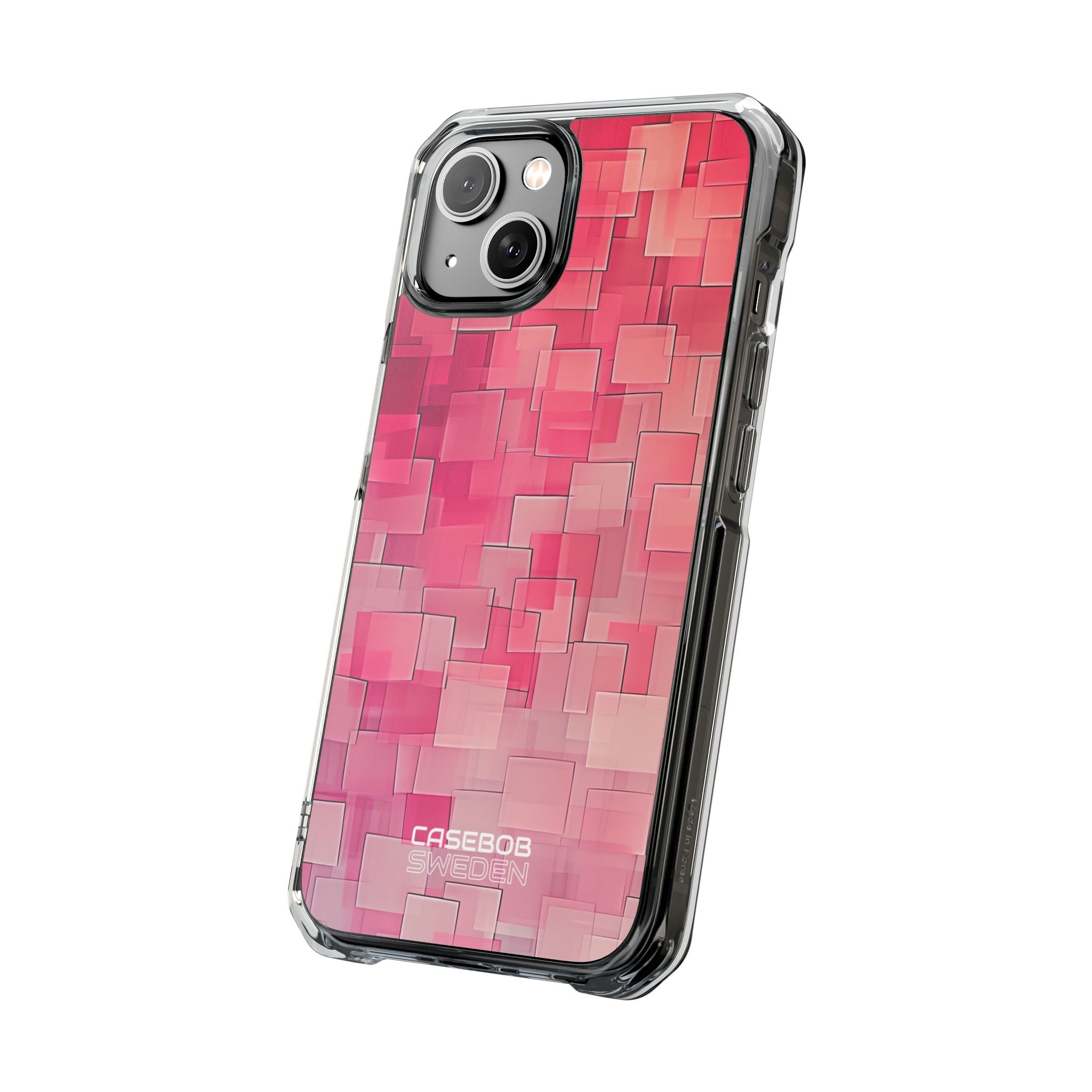 Layered Pink Geometry iPhone 14 - Impact Clear+
