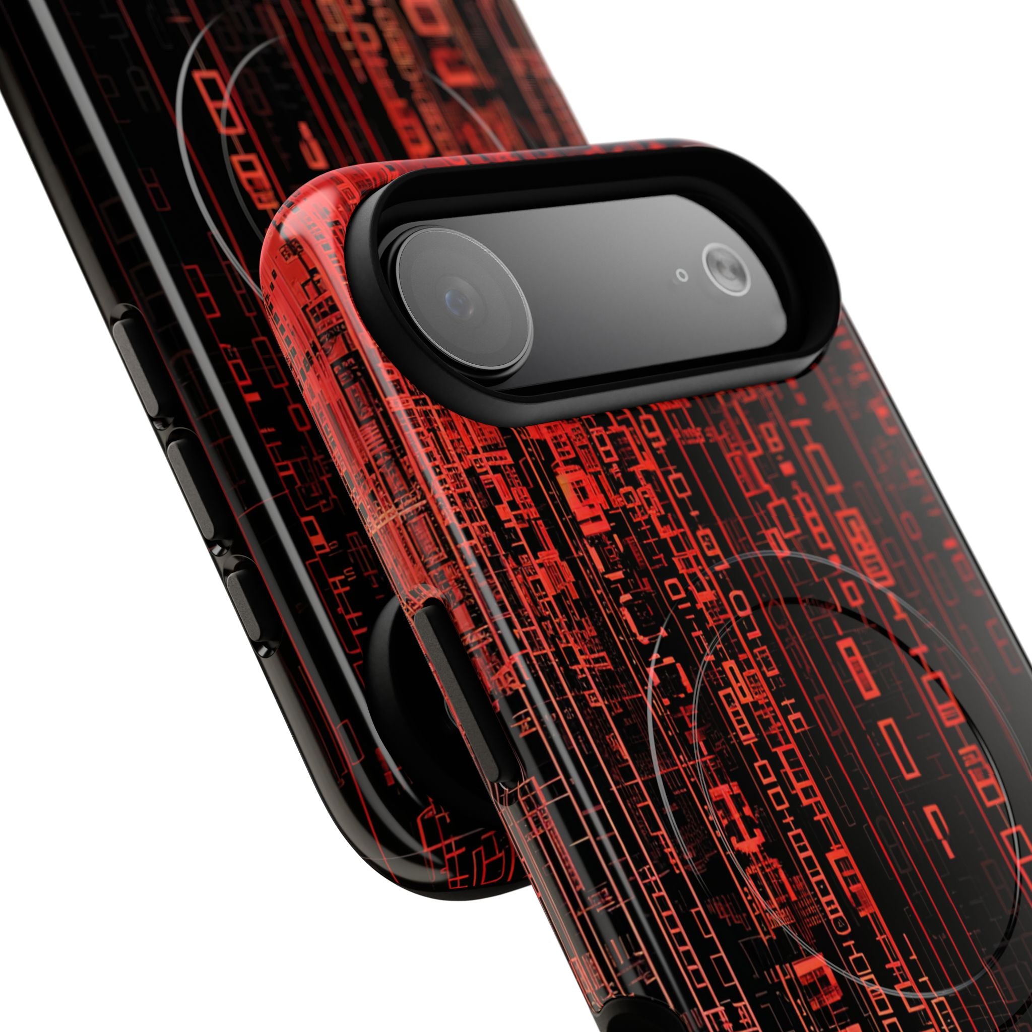 Crimson Glyphs iPhone 17 Air Case - Tough+