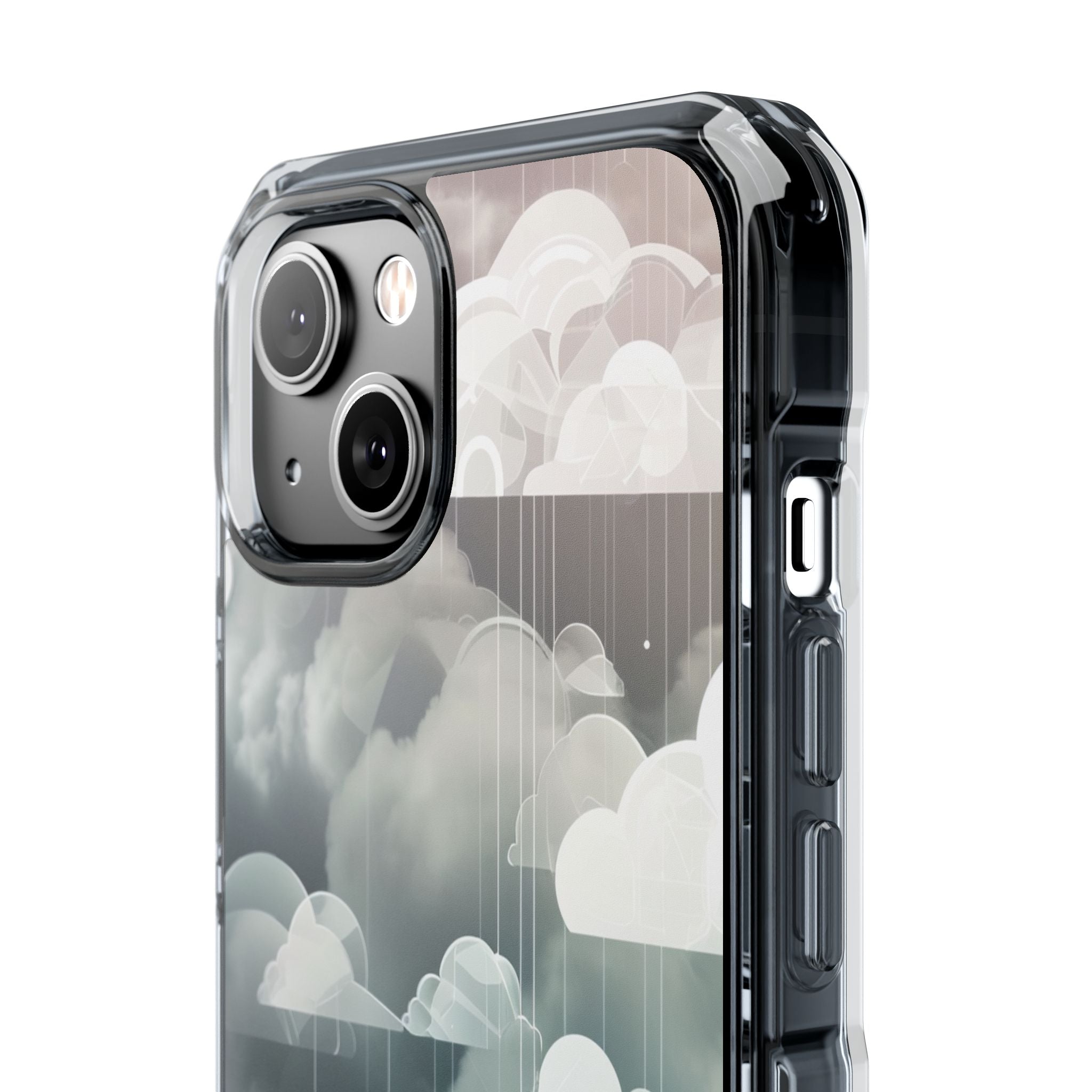 Silver Dream Clouds iPhone 14 - Impact Clear+
