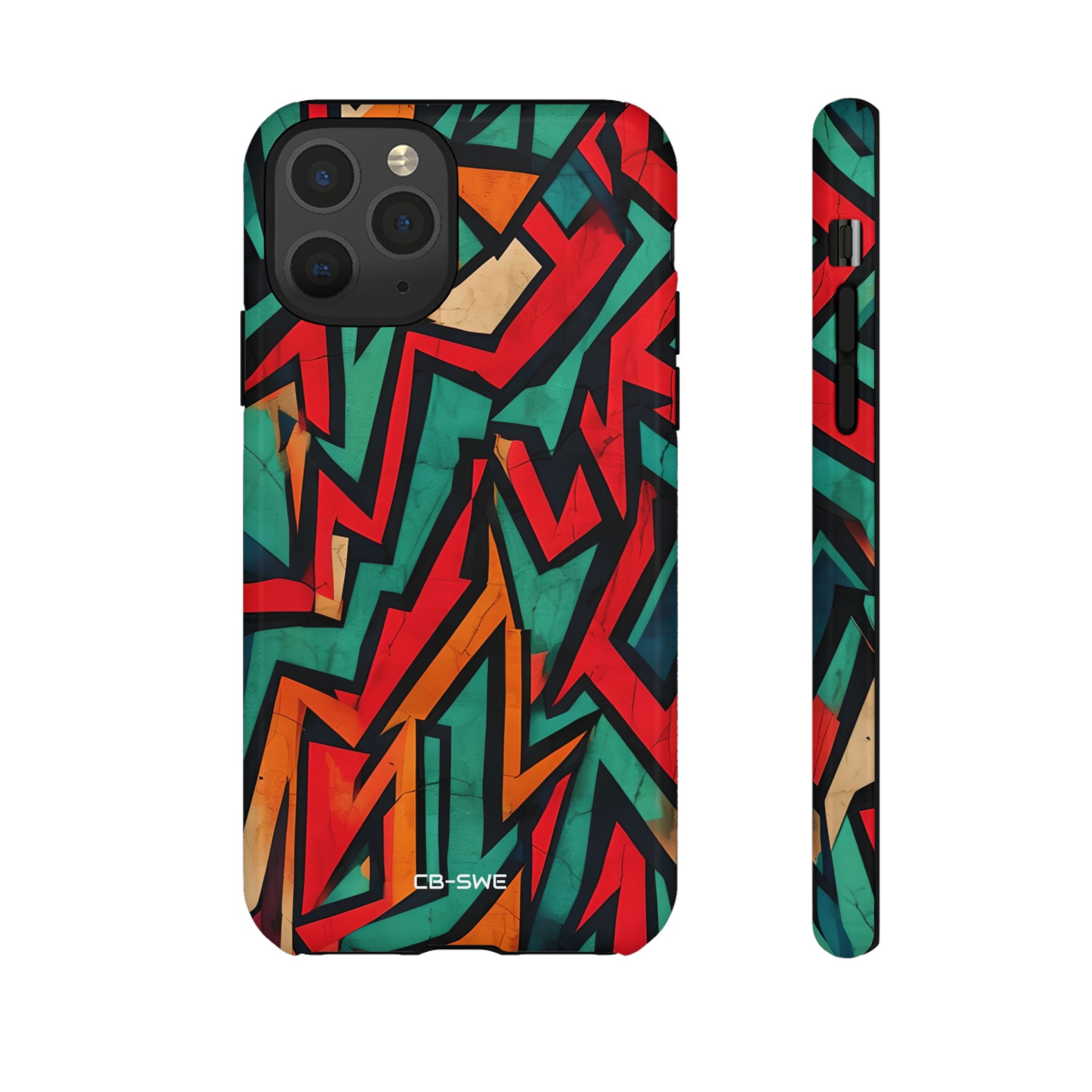 Vivid Geometry Dance - iPhone Case