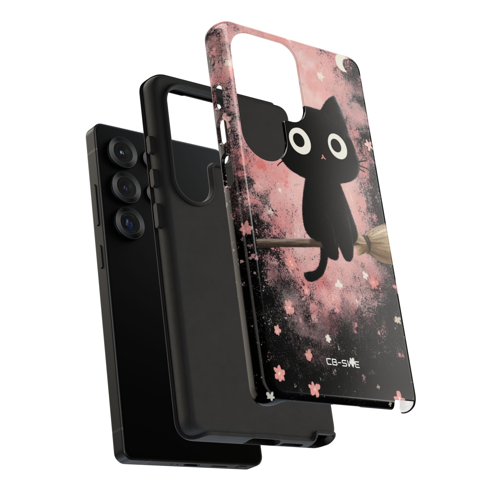 Whimsical Cat Soars - Samsung Case