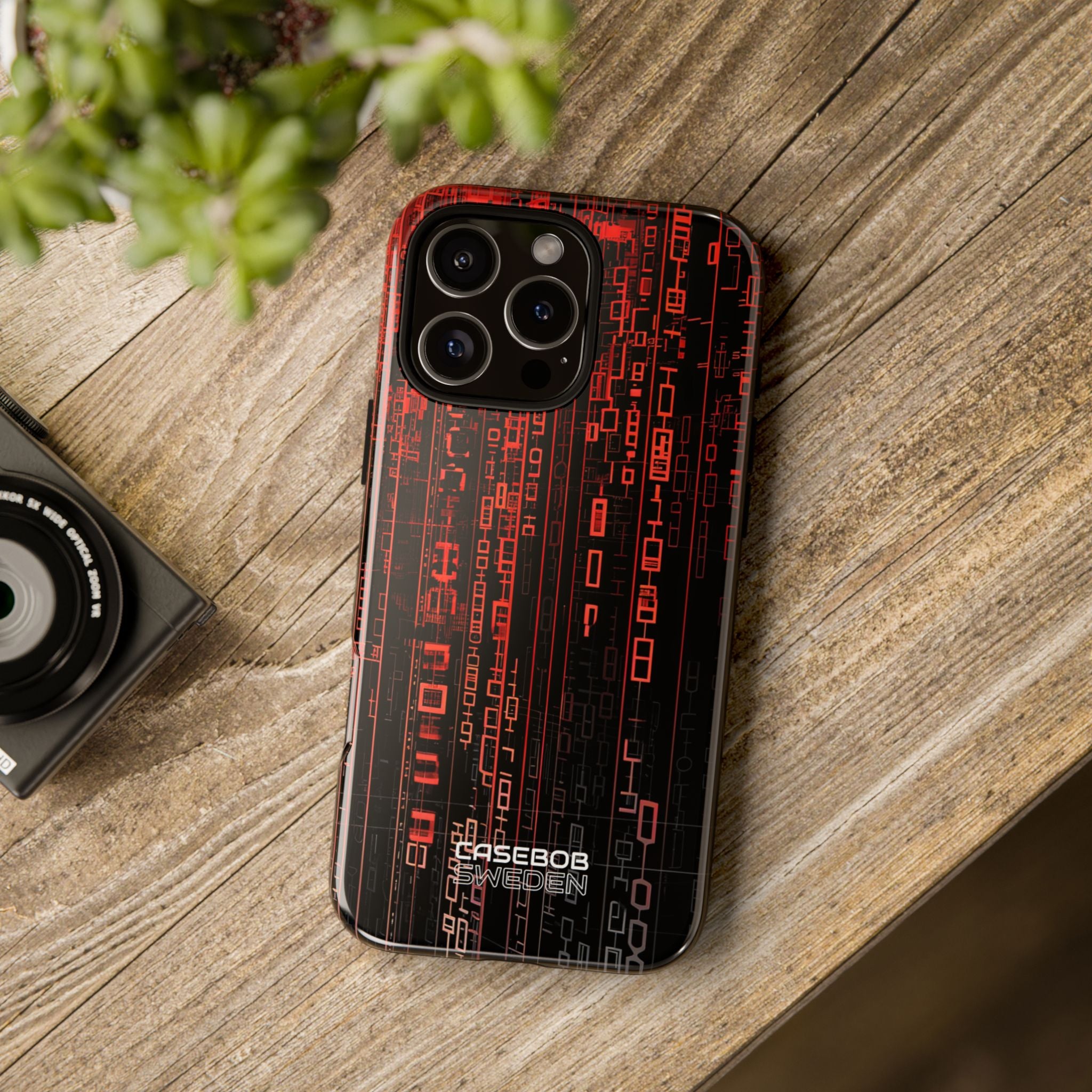 Neon Circuit Dreams iPhone 16 - Tough