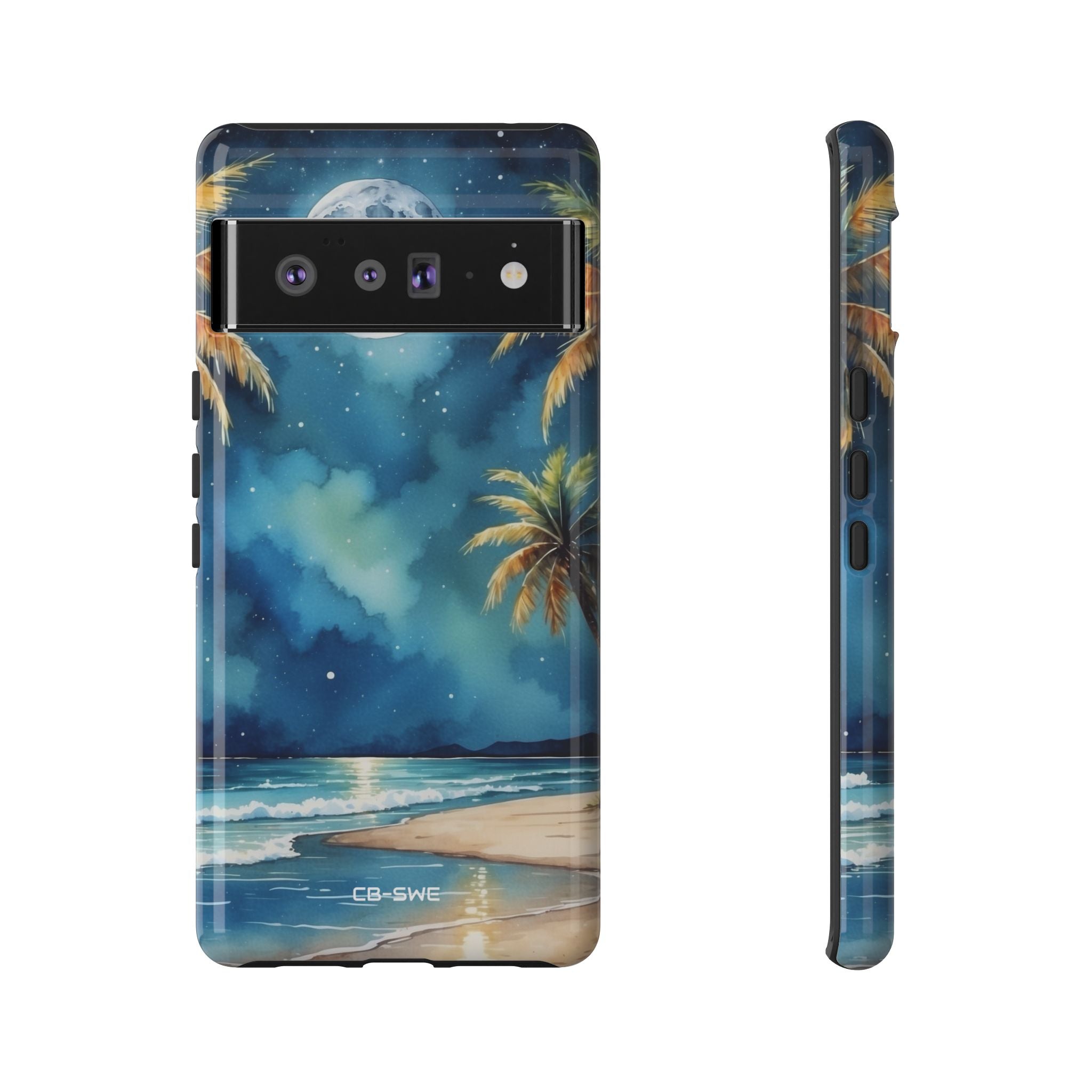 Moonlight Kisses Waves - Google Pixel Case