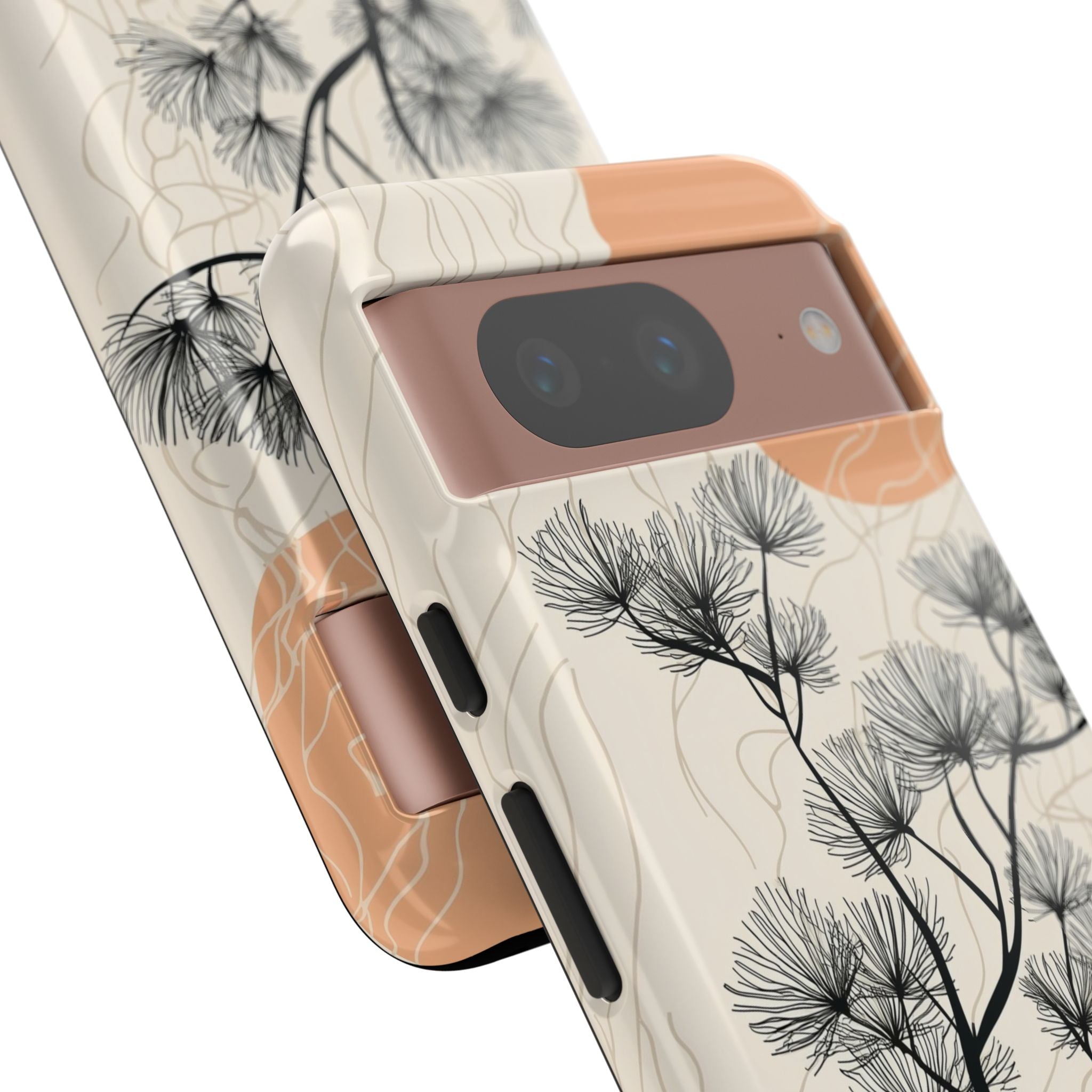 Spiky Tree Sunset Google Pixel 8 Case - Tough