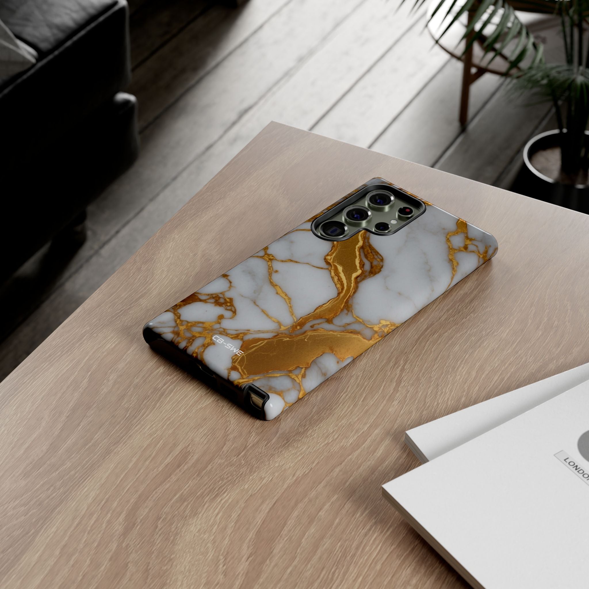 Golden Veins Flow - Samsung Case