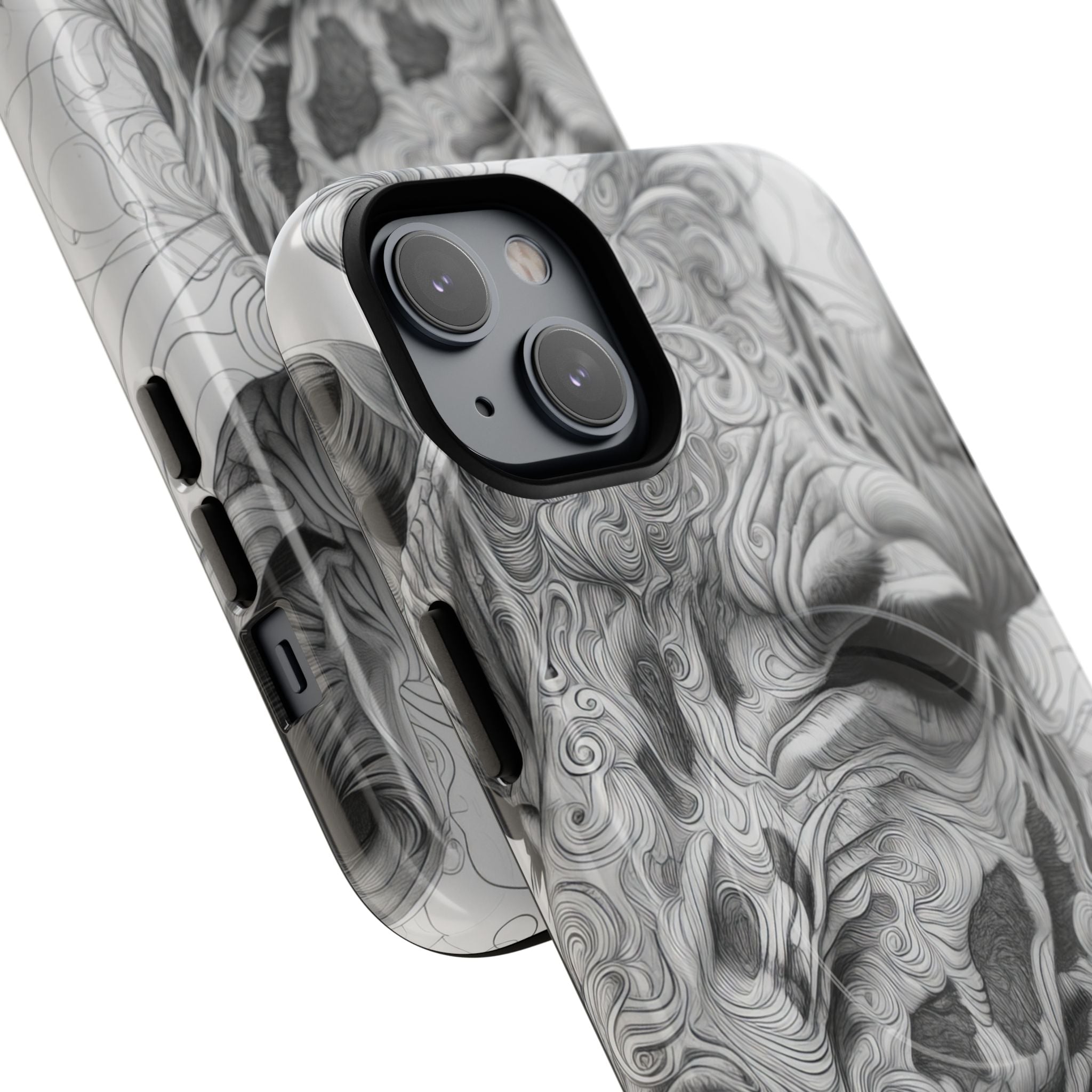 Swirling Giraffe Art iPhone 14 - Tough+