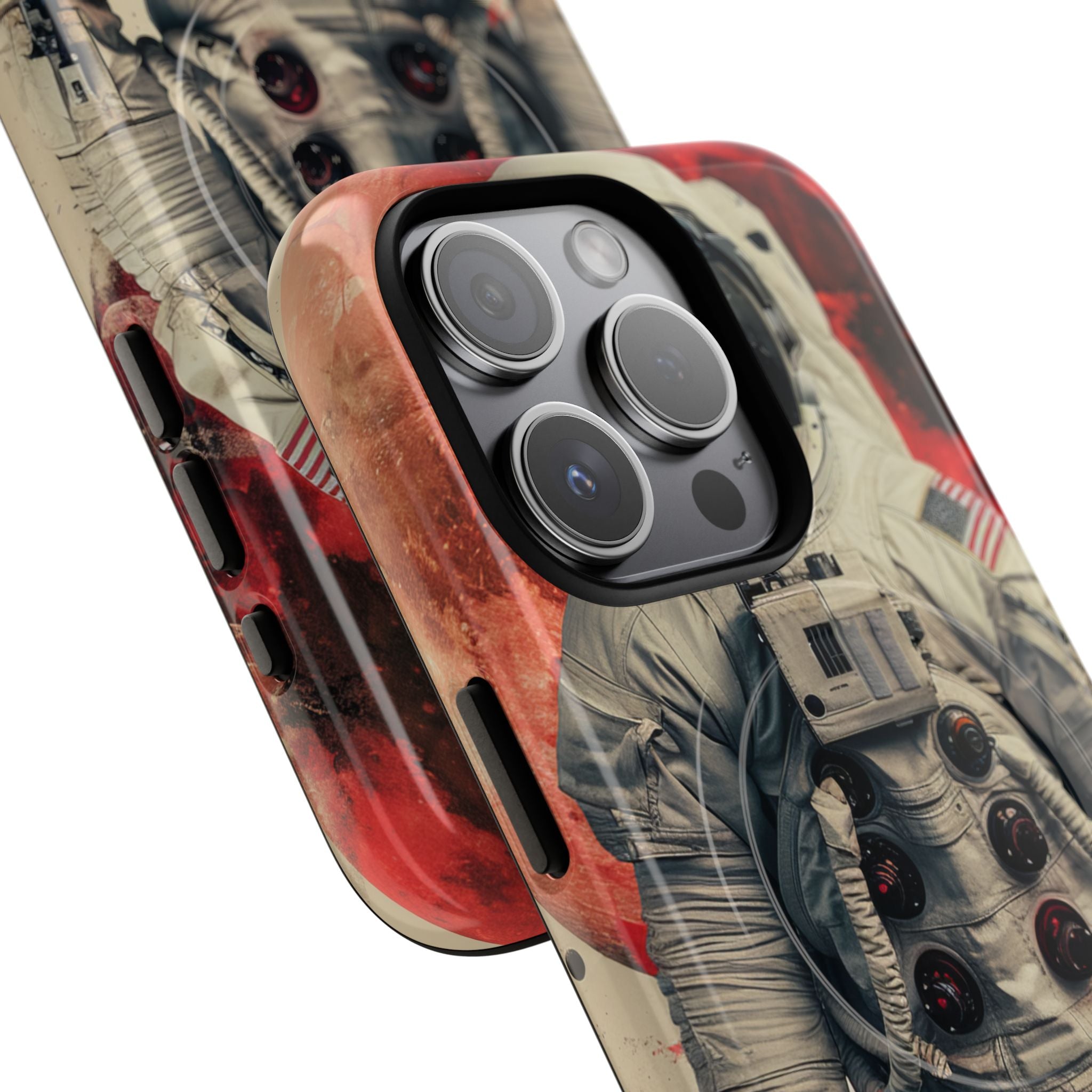 Crimson Spacewalk Dream iPhone 15 - Tough+