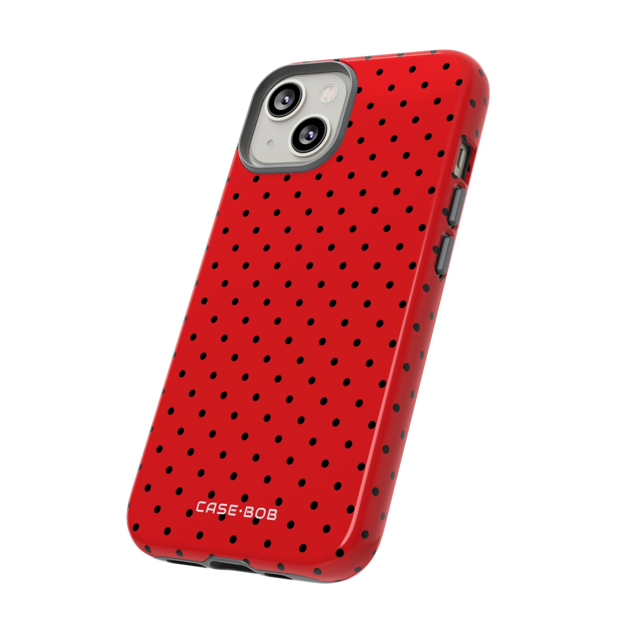 Crimson Dot Matrix iPhone 14 Case - Tough