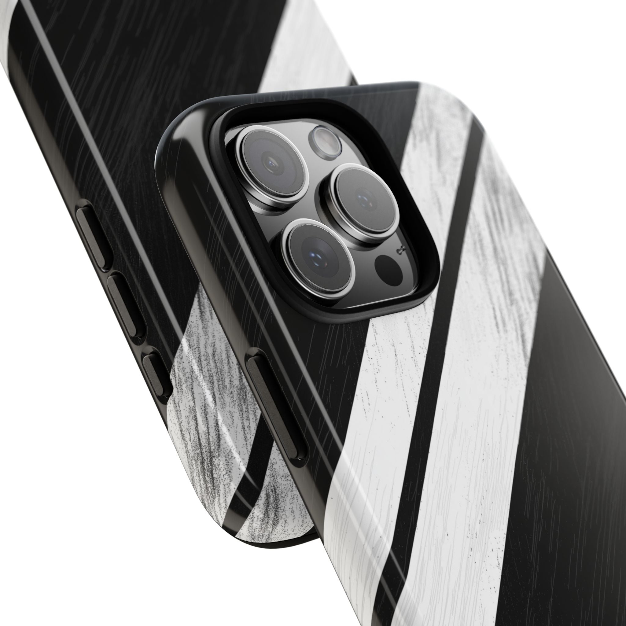 Distressed Stripe Motion iPhone 16 Pro Max Case - Tough