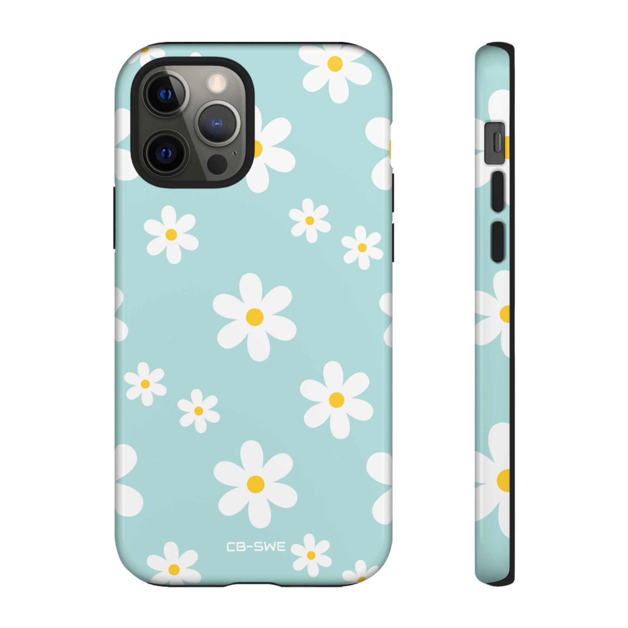 Daisies On Blue - iPhone Case