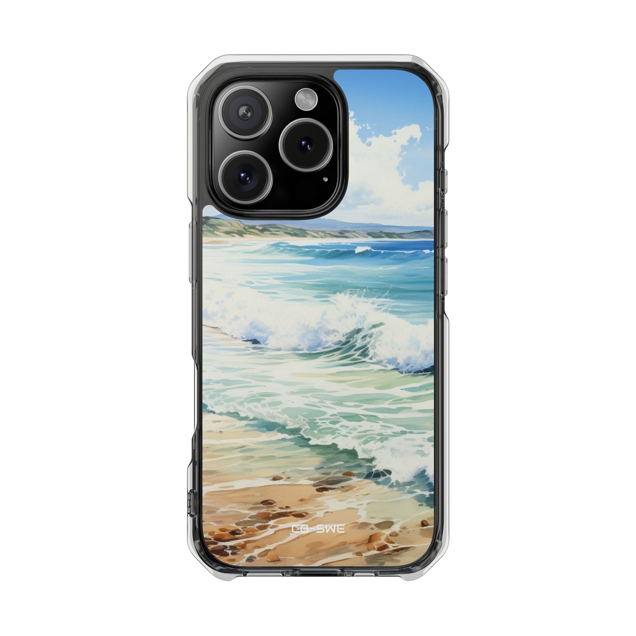 Serene Coastal Watercolors iPhone Case - Impact