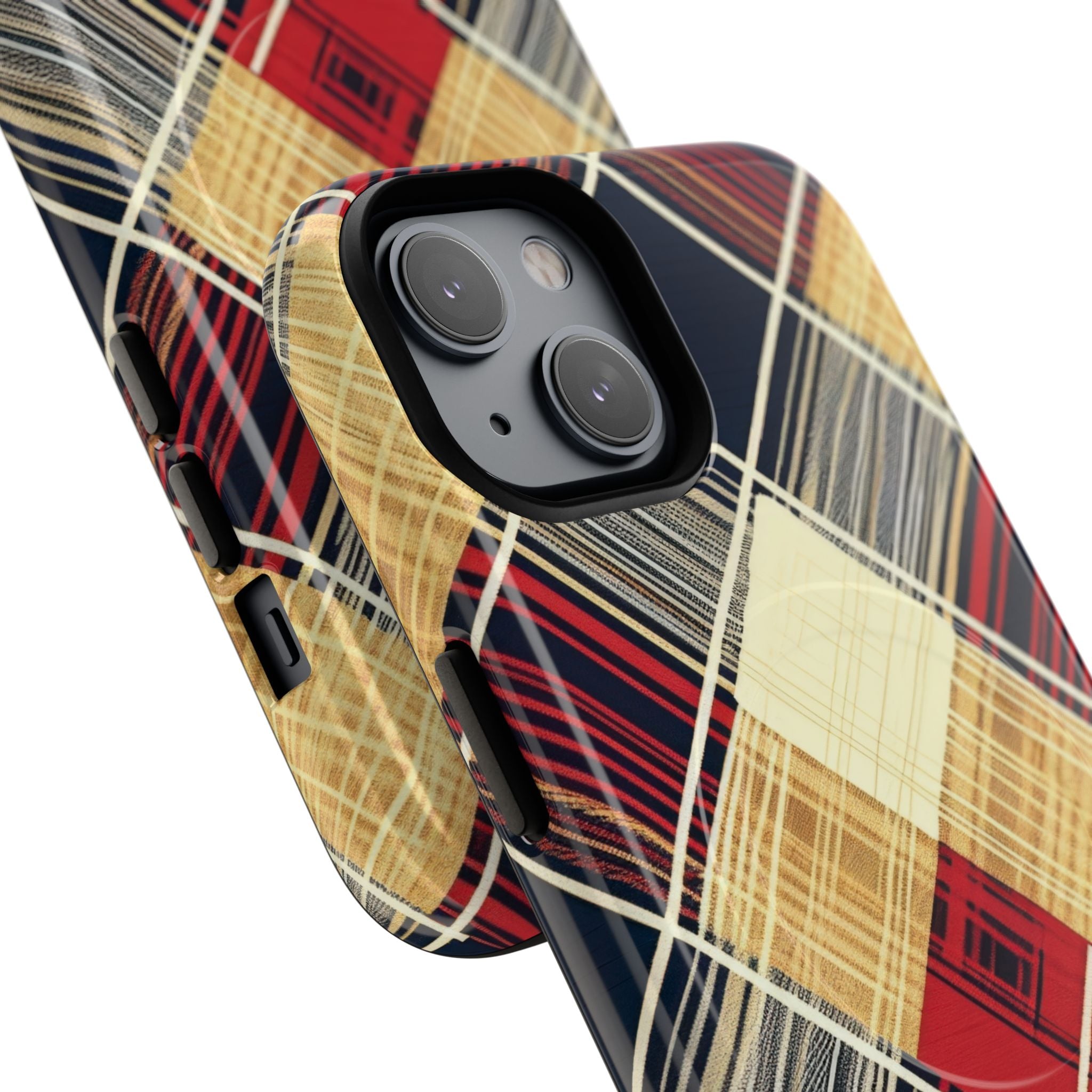 Plaid Diamond Tapestry iPhone 14 - Tough+