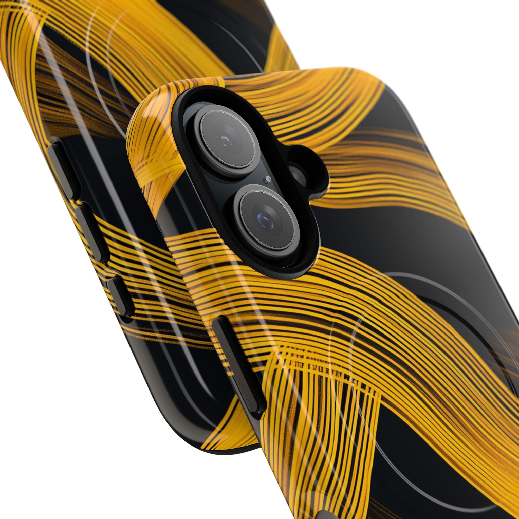 Yellow Flow Lines iPhone 16 - Tough+