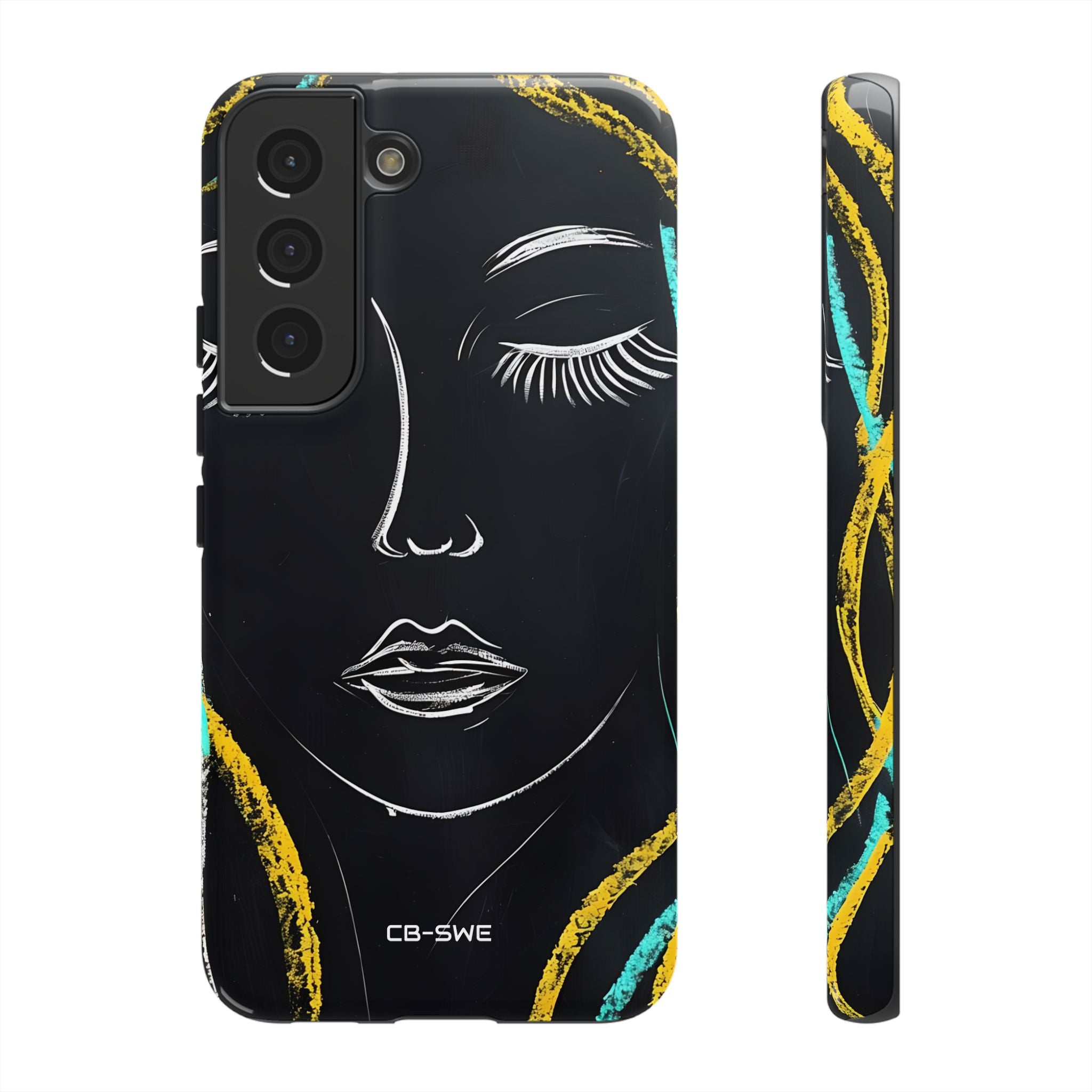 Vivid Minimalist Portrait - Samsung Case