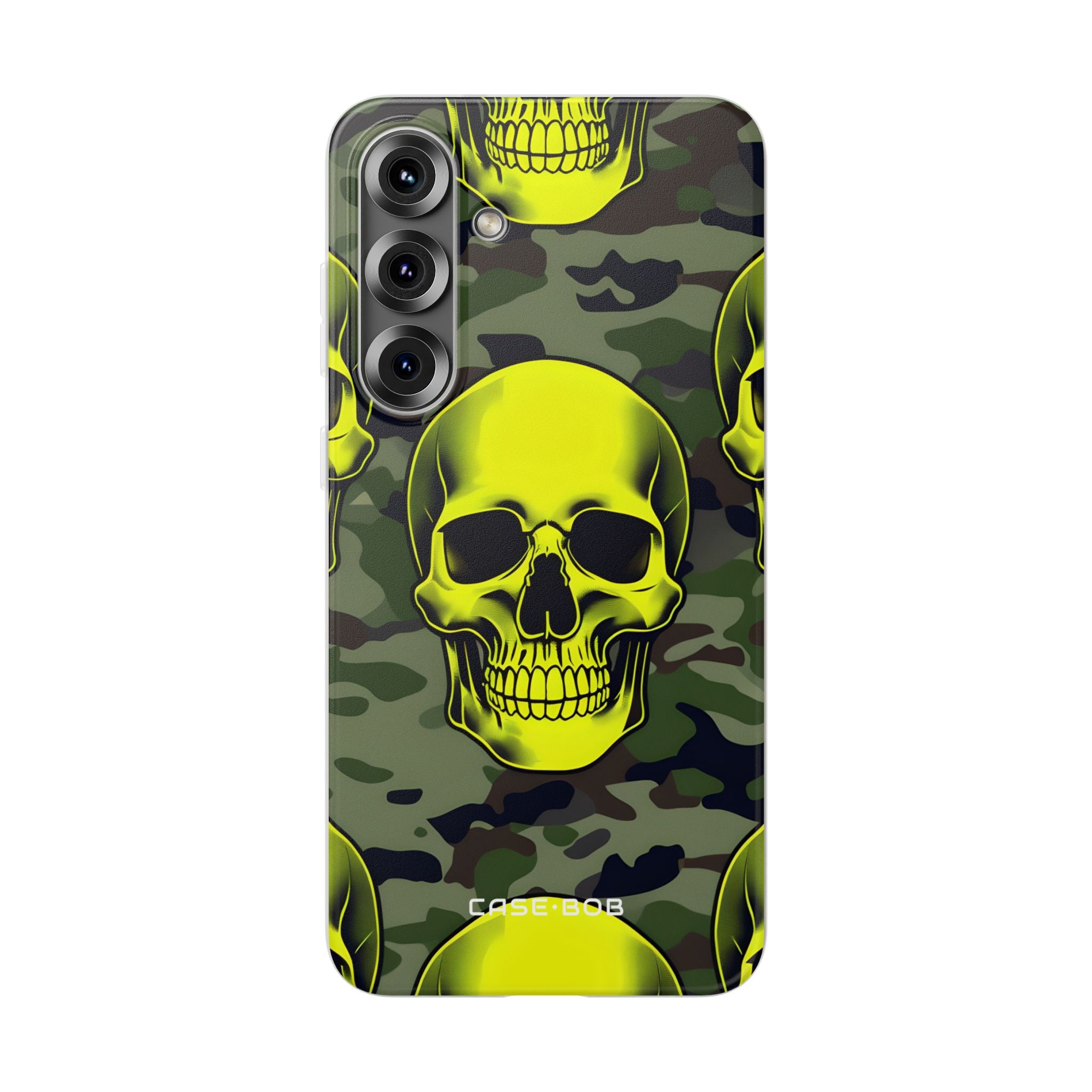 Neon Skull Camo Samsung S25 Plus Case - Soft