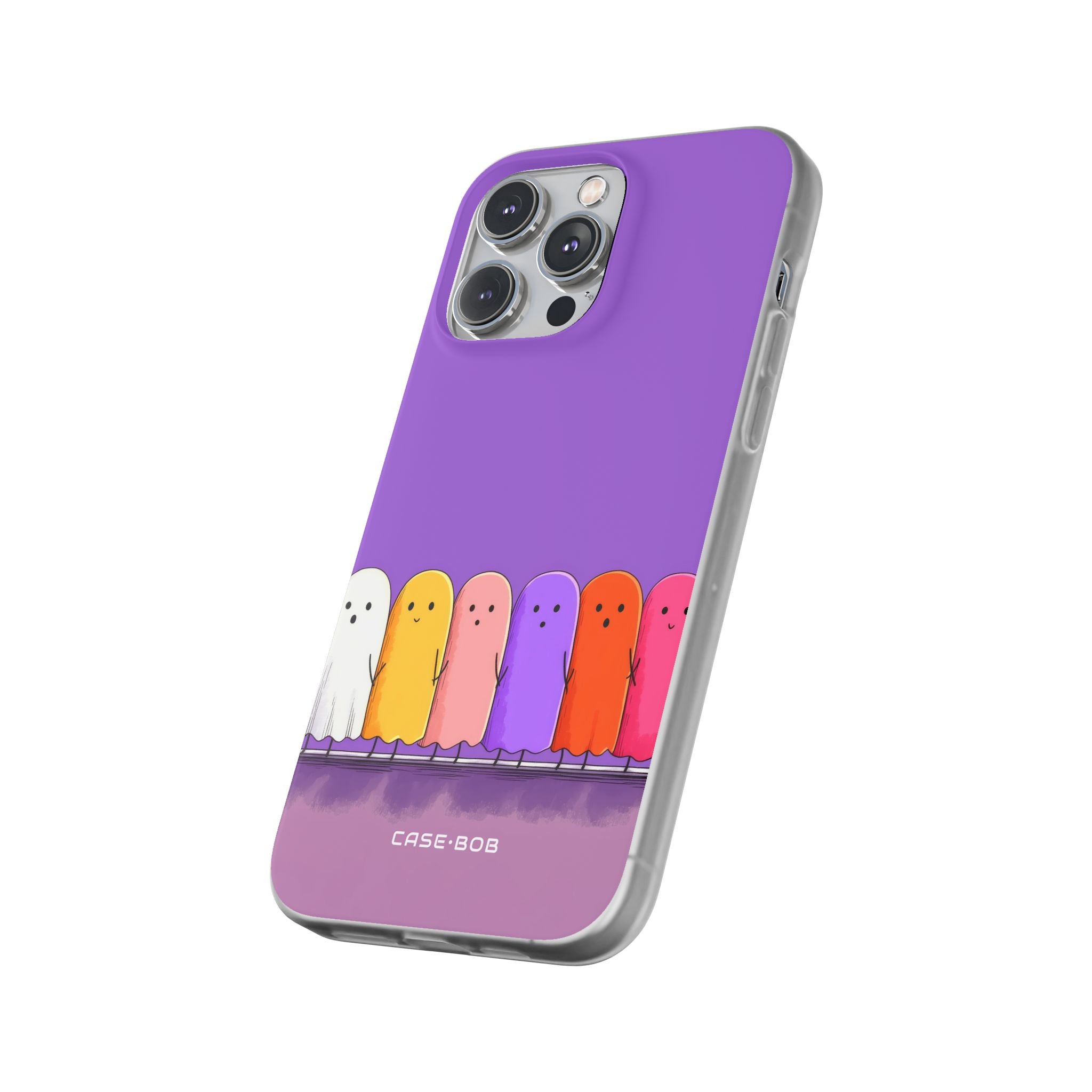 Colorful Ghosts iPhone 14 Pro Max Case - Soft