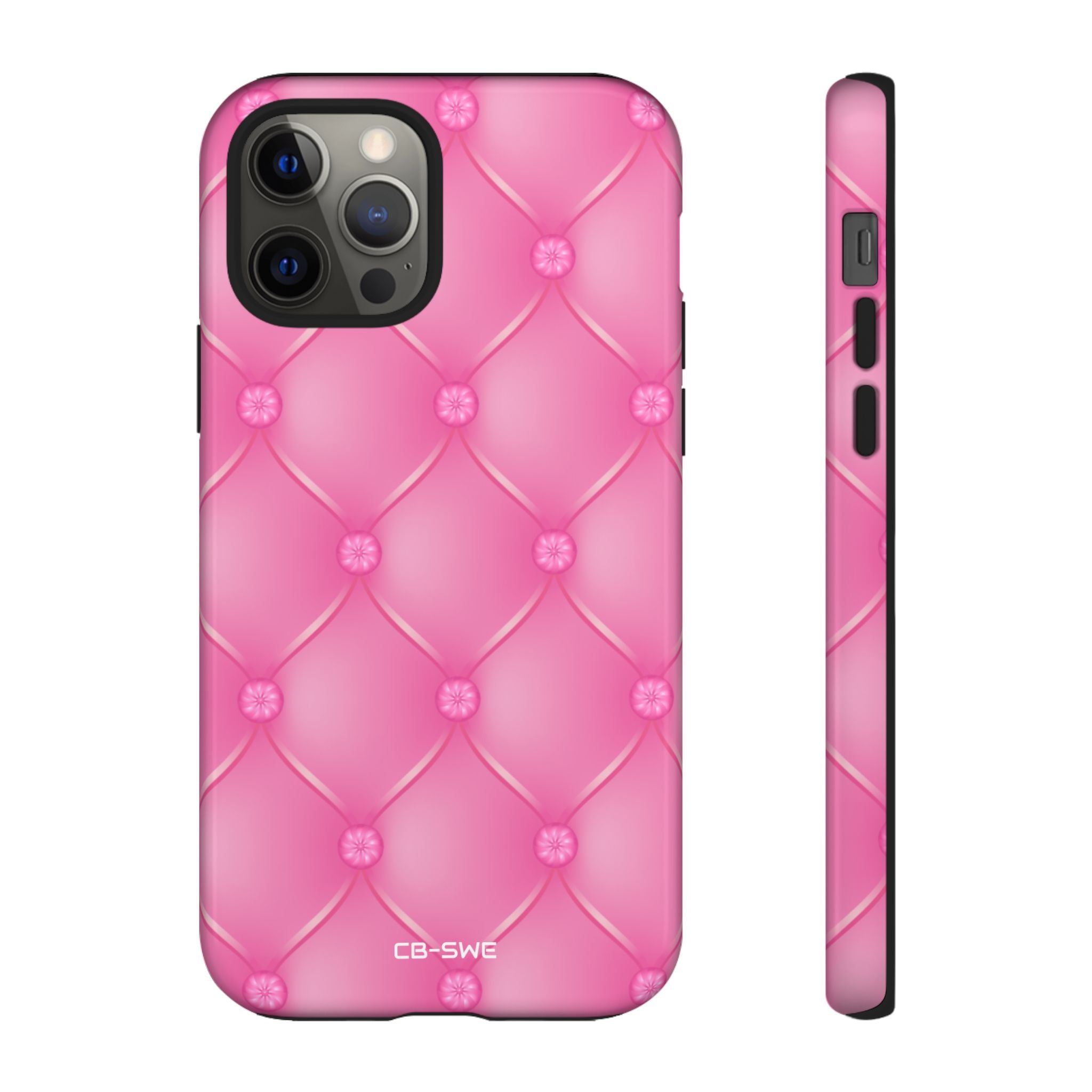 Quilted Pink Elegance - iPhone Case