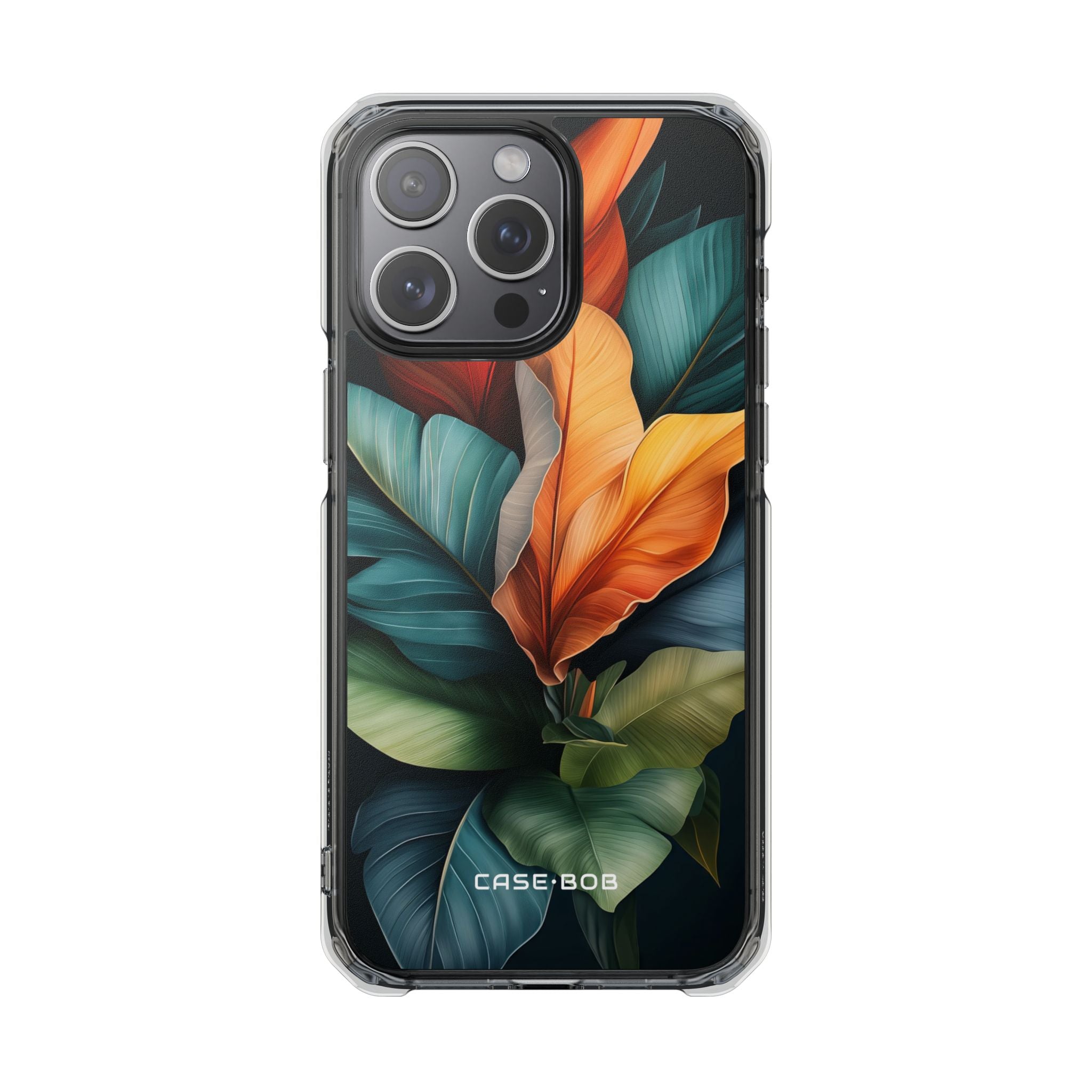 Tropical Leafburst iPhone 15 Pro Max Case - Impact