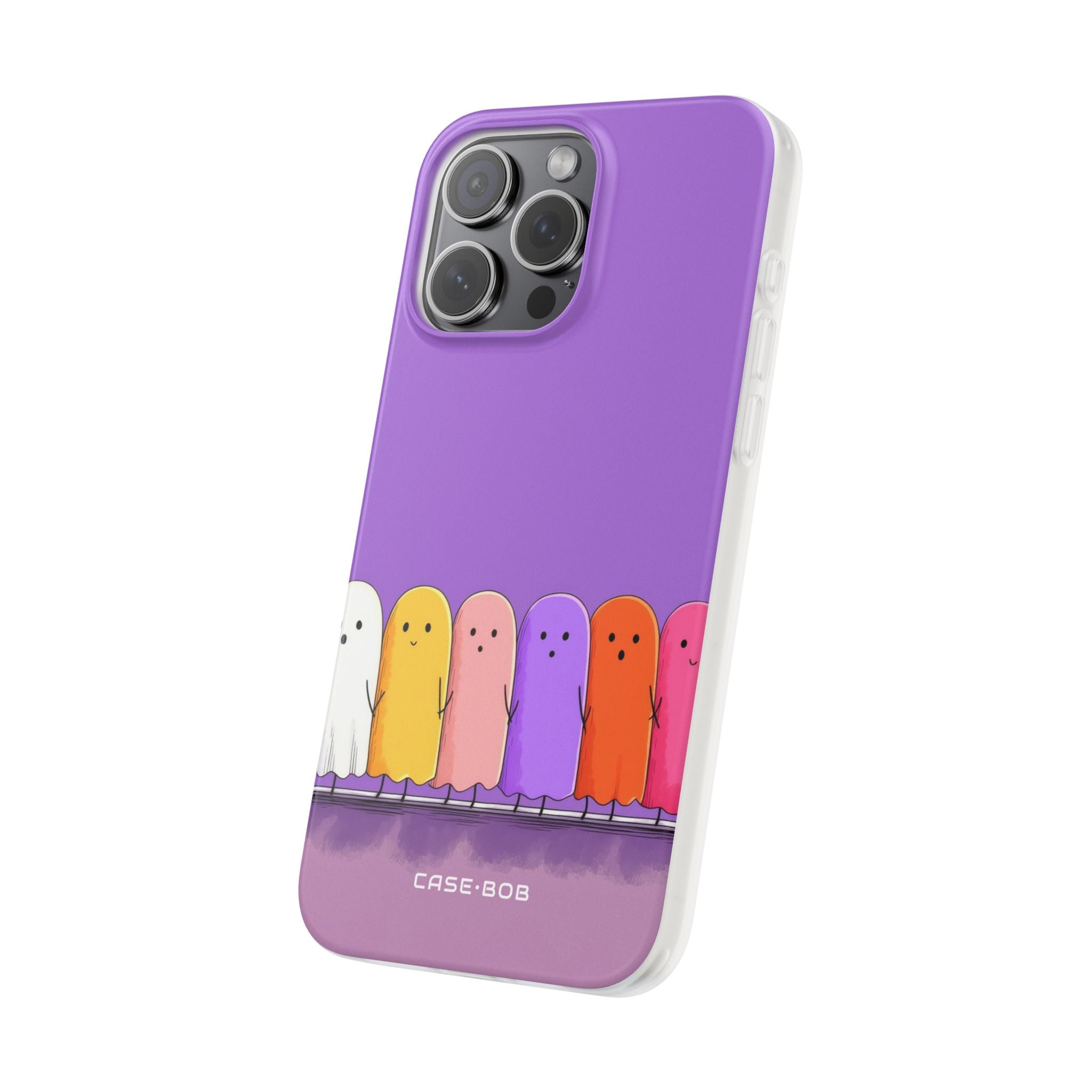 Colorful Ghosts iPhone 15 Pro Max Case - Soft