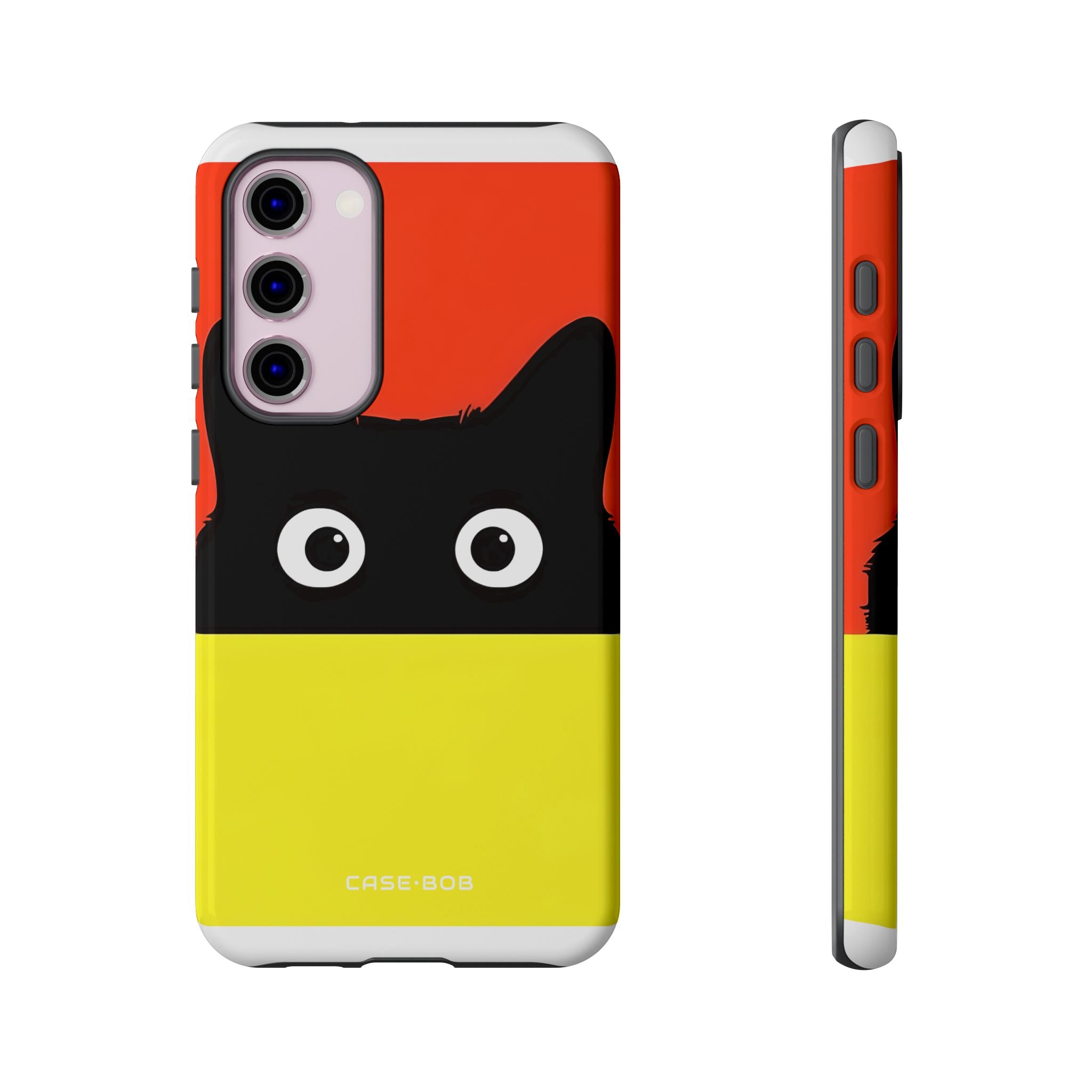 Peekaboo Cat Crimson Samsung S23 Plus Case - Tough