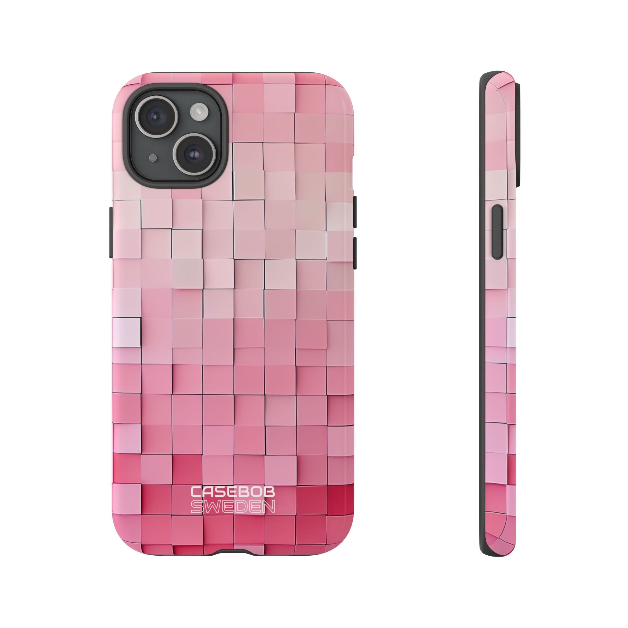Bagliore a mosaico rosa iPhone 15 - Tough