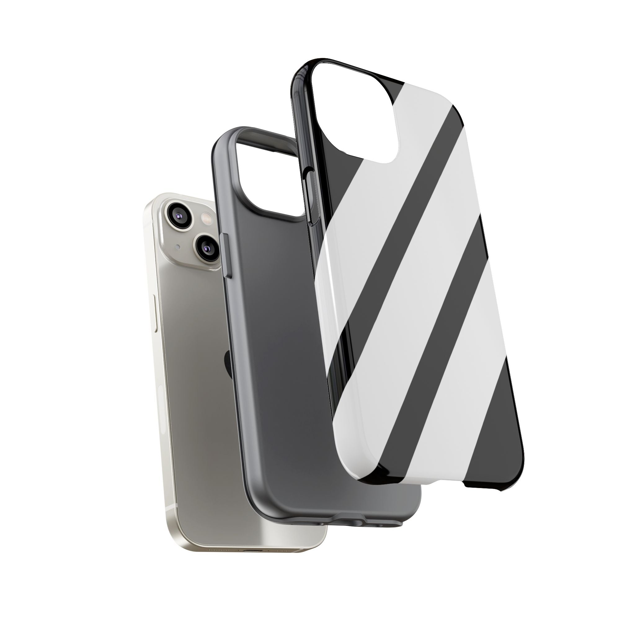 Monochrome Diagonal Symmetry - iPhone Case