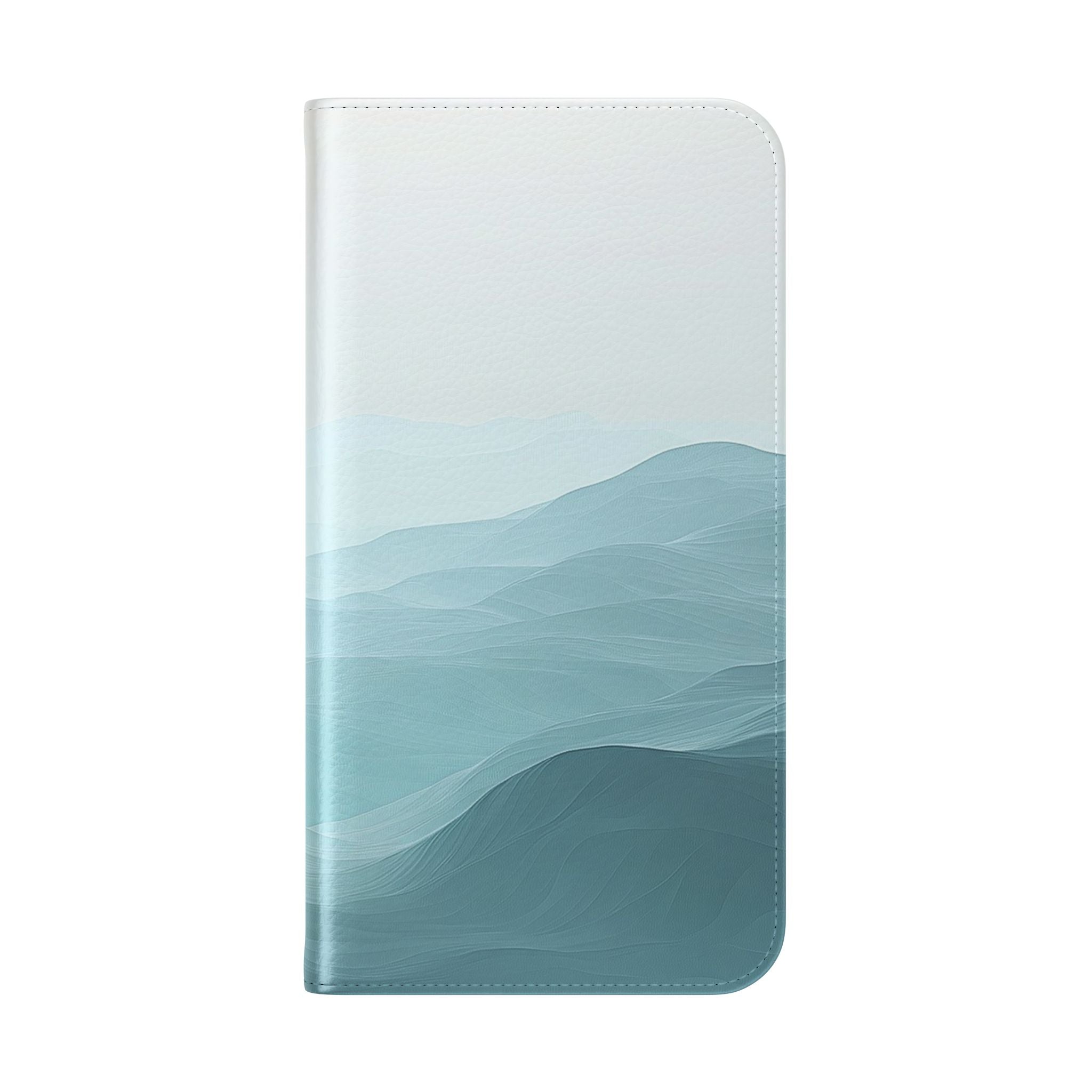 Teal Ridge Layers - iPhone 16 Max Case - Wallet