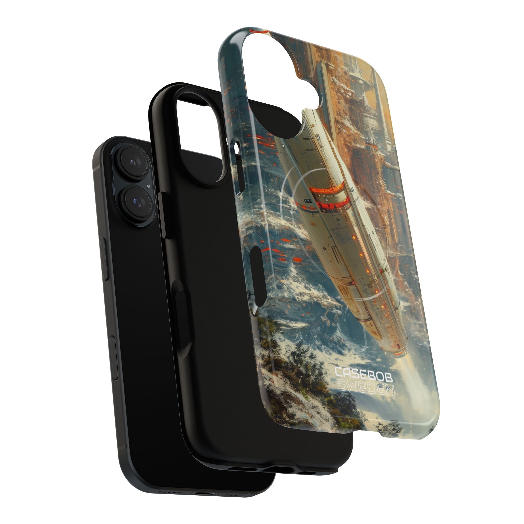 Futuristic Forest Voyage iPhone 16 - Tough+