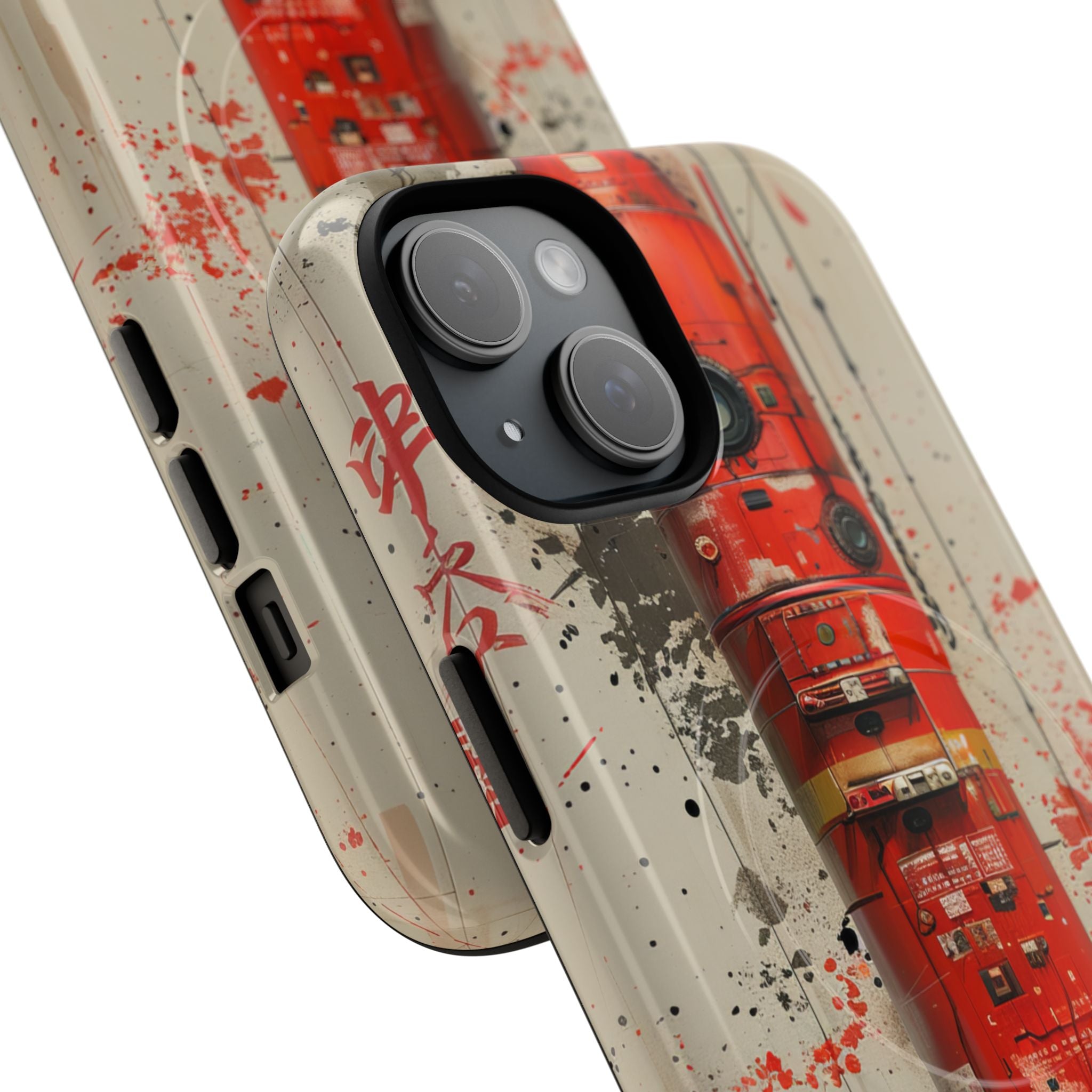 Crimson Rocket Burst iPhone 15 - Tough+