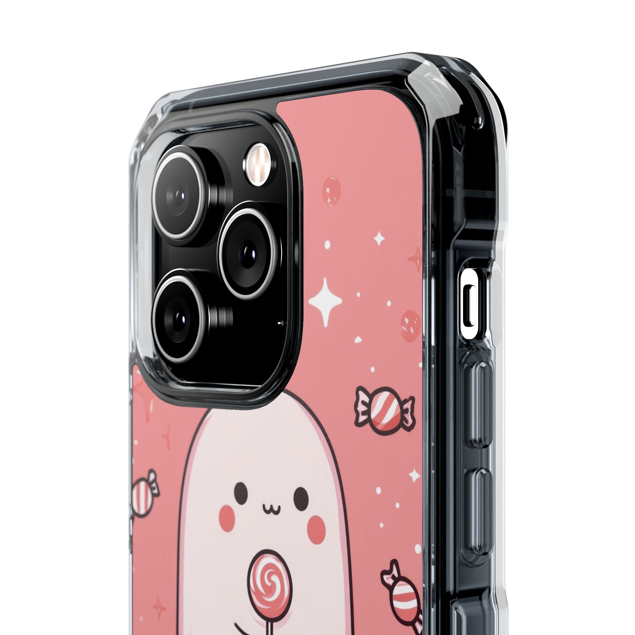 Cute Ghost Holds Candy iPhone Case - Impact