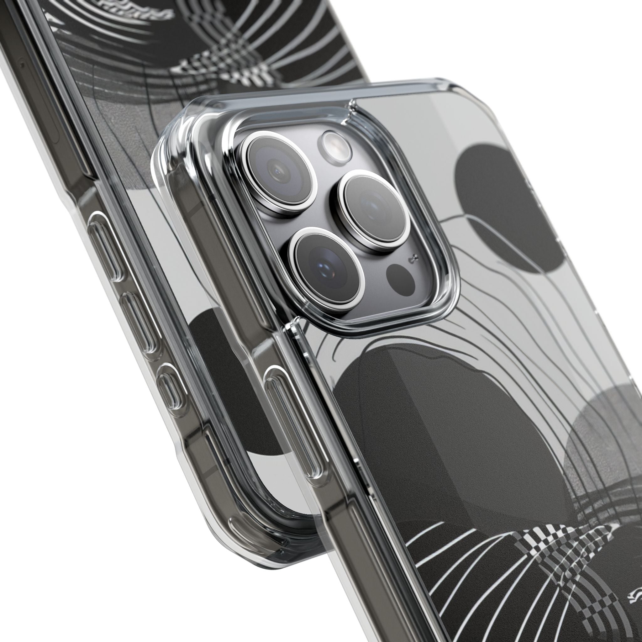 Monochrome Motion Flow iPhone 15 - Impact Clear+