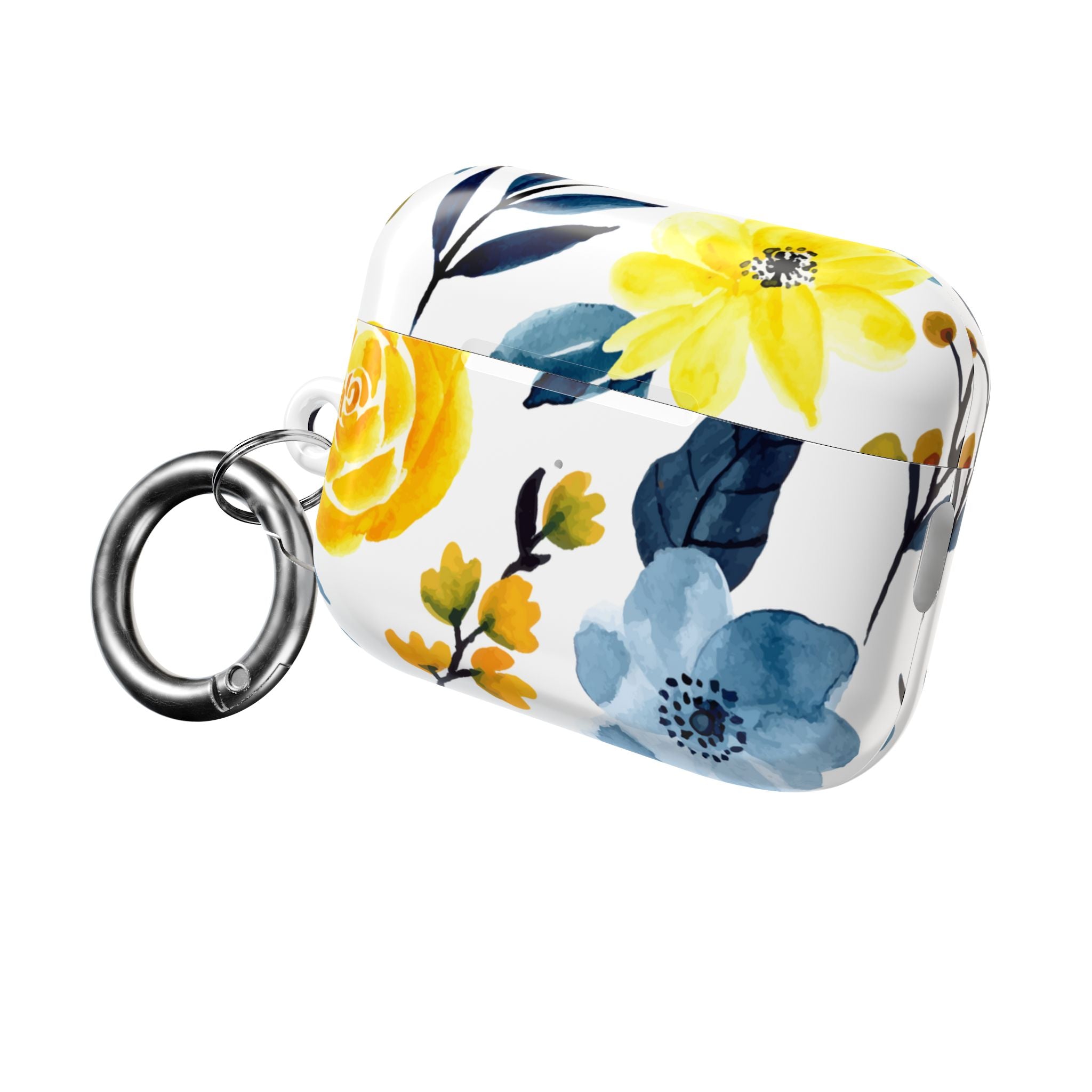 Yellow Blue Blossoms - AirPods Case