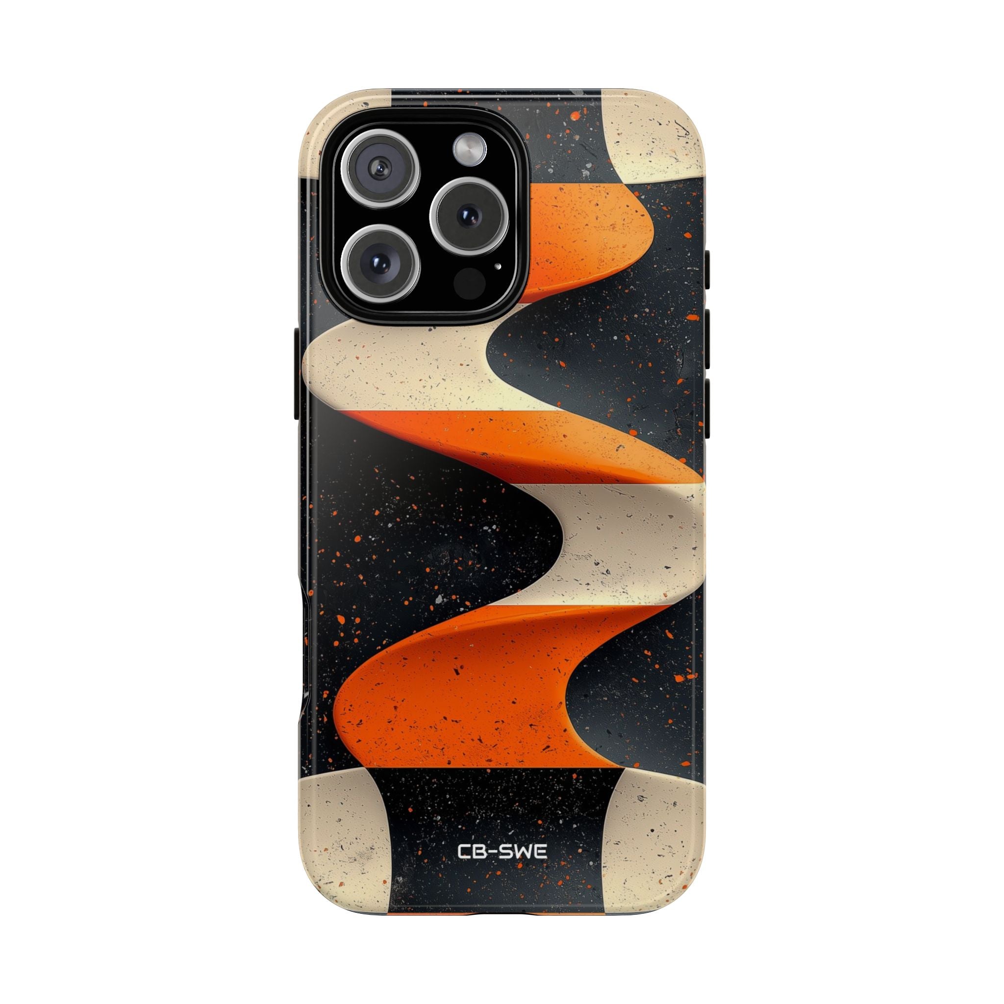 Orange Waves Flow - iPhone Case